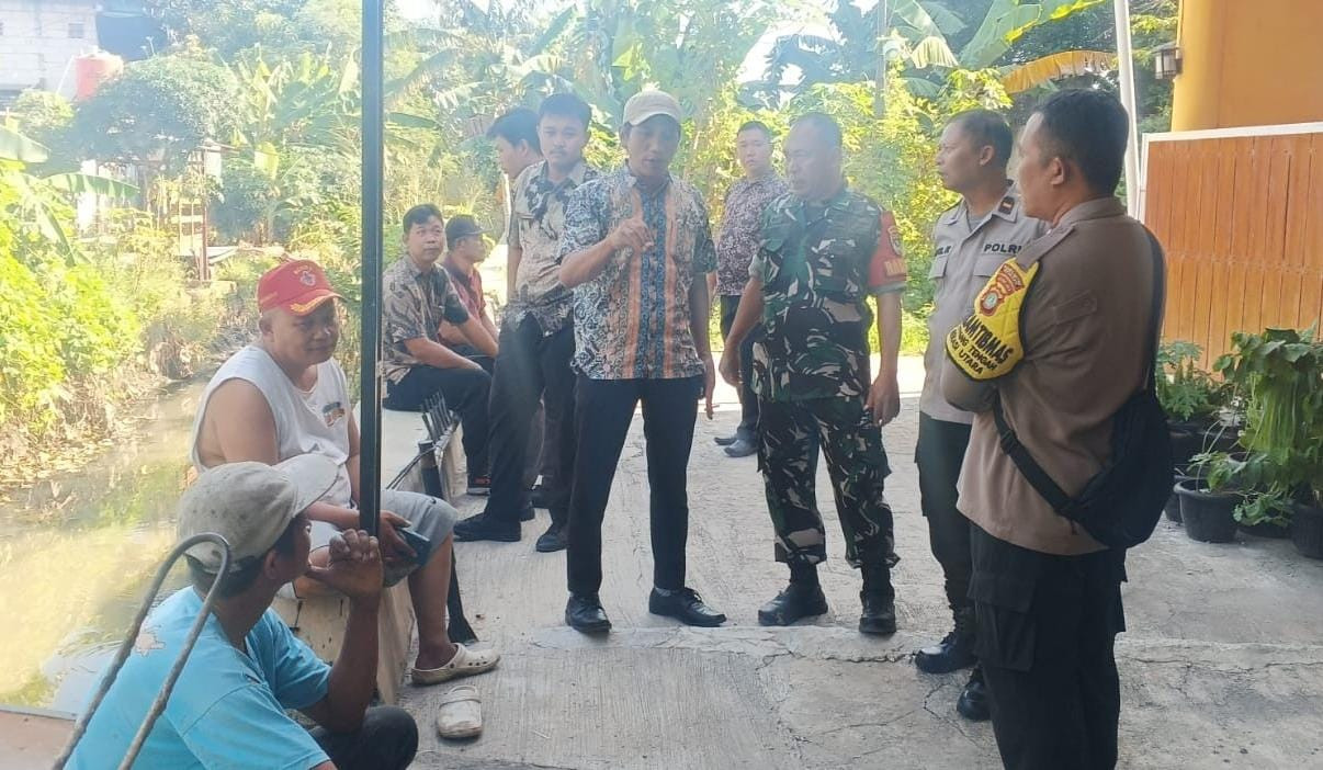 Polri Hadir Mediasikan Permasalahan Pembongkaran Turap di Perbatasan Wilayah