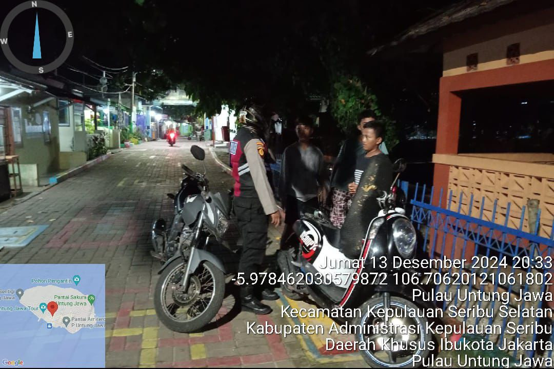 Patroli Malam Perintis Presisi Polsek Kepulauan Seribu Selatan: Cegah Tawuran Remaja dan Gangguan Kamtibmas