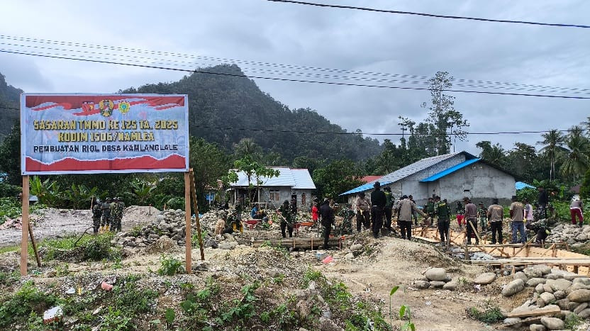 TMMD Ke-125 Kodim 1506/Namlea Picu Pembangunan di Buru Selatan