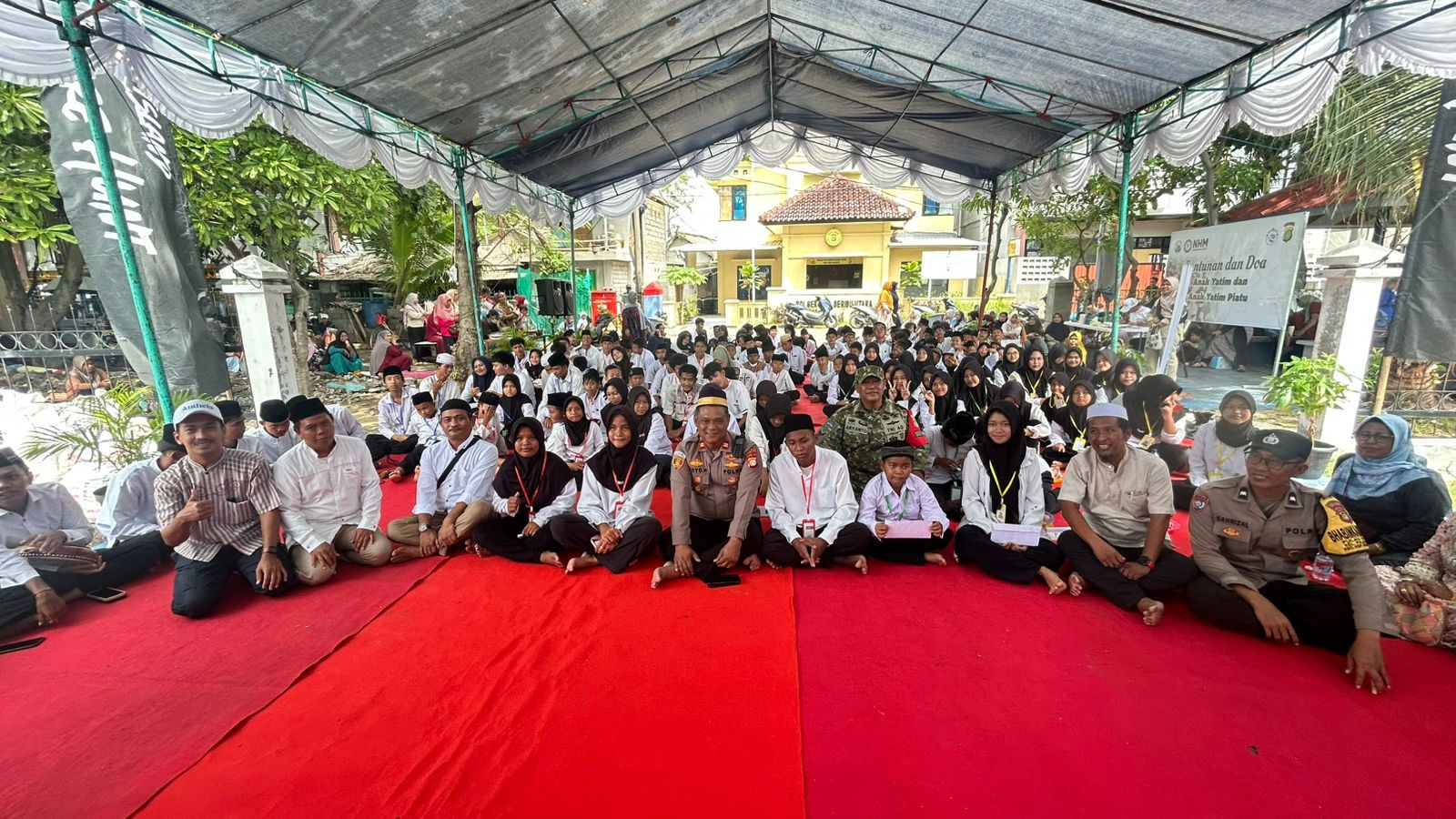 Polsek Kepulauan Seribu Utara Gandeng Antheia Project, Santuni 187 Anak Yatim dan Yatim Piatu