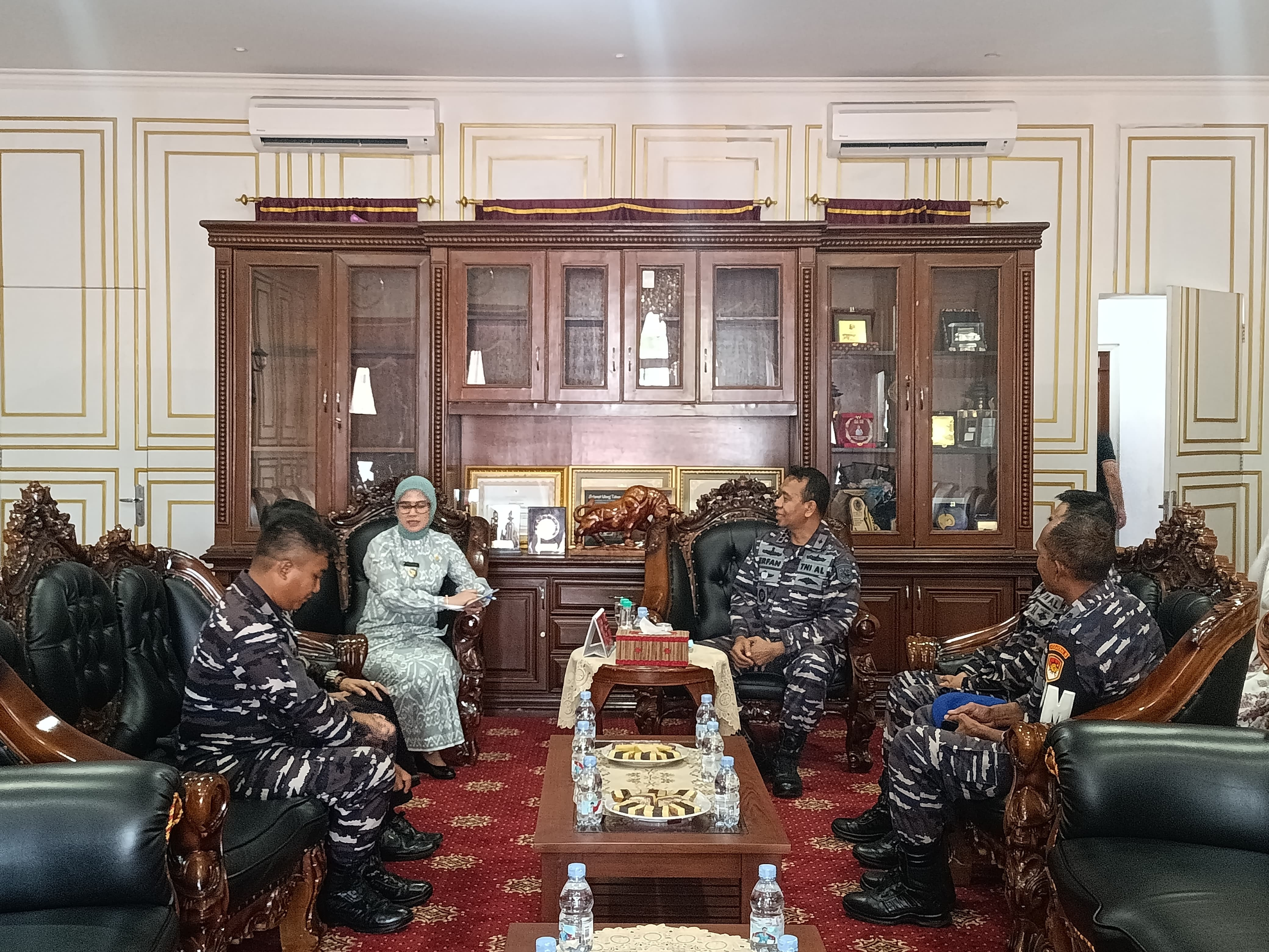 Komandan Lanal Bandung Laksanakan Courtesy Call Ke Pemda Kabupaten Pangandaran