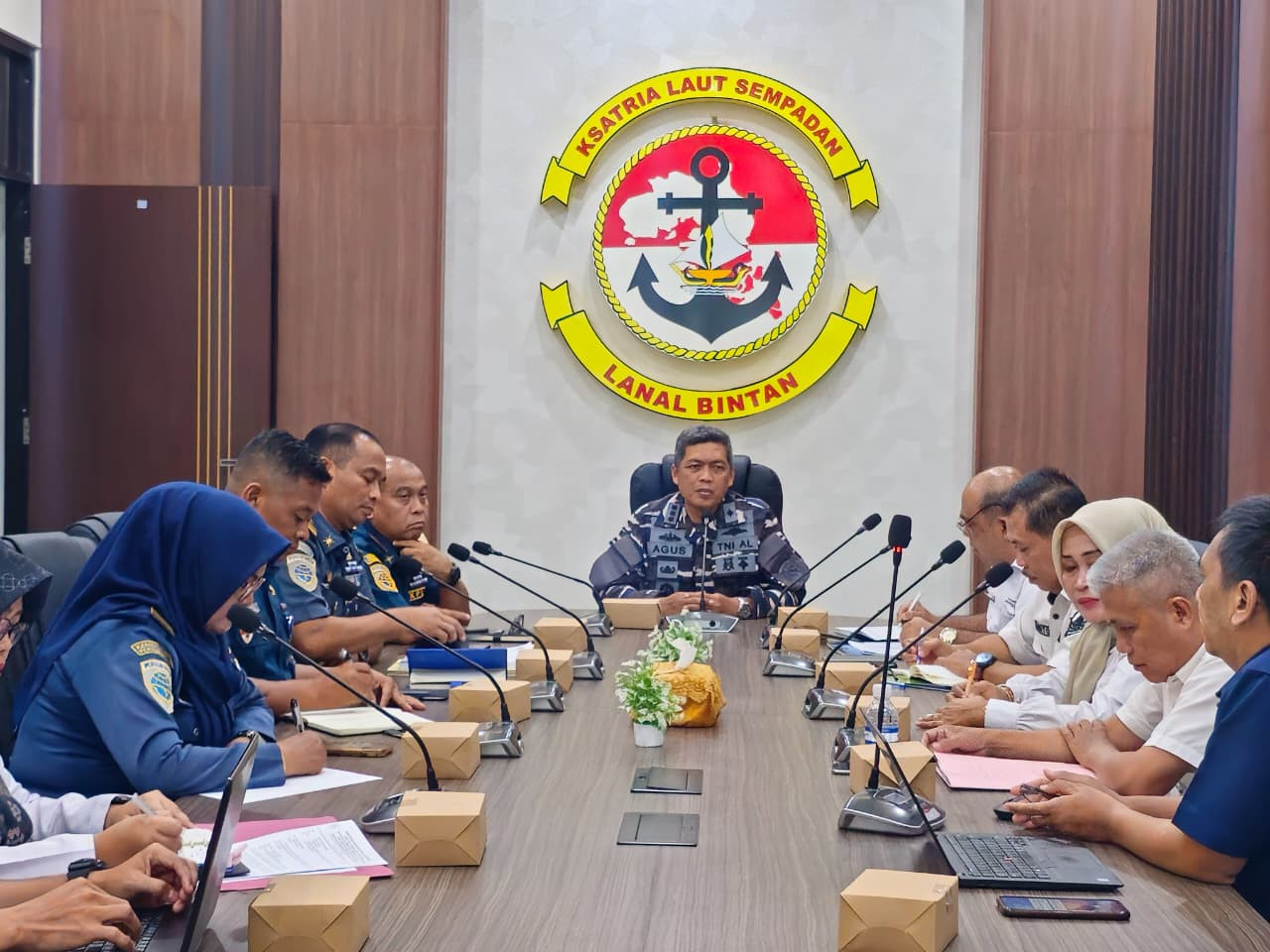Lanal Bintan Selenggarakan Rapat Koordinasi Percepatan Pensertipikatan BMN Berupa Tanah Tahun 2025