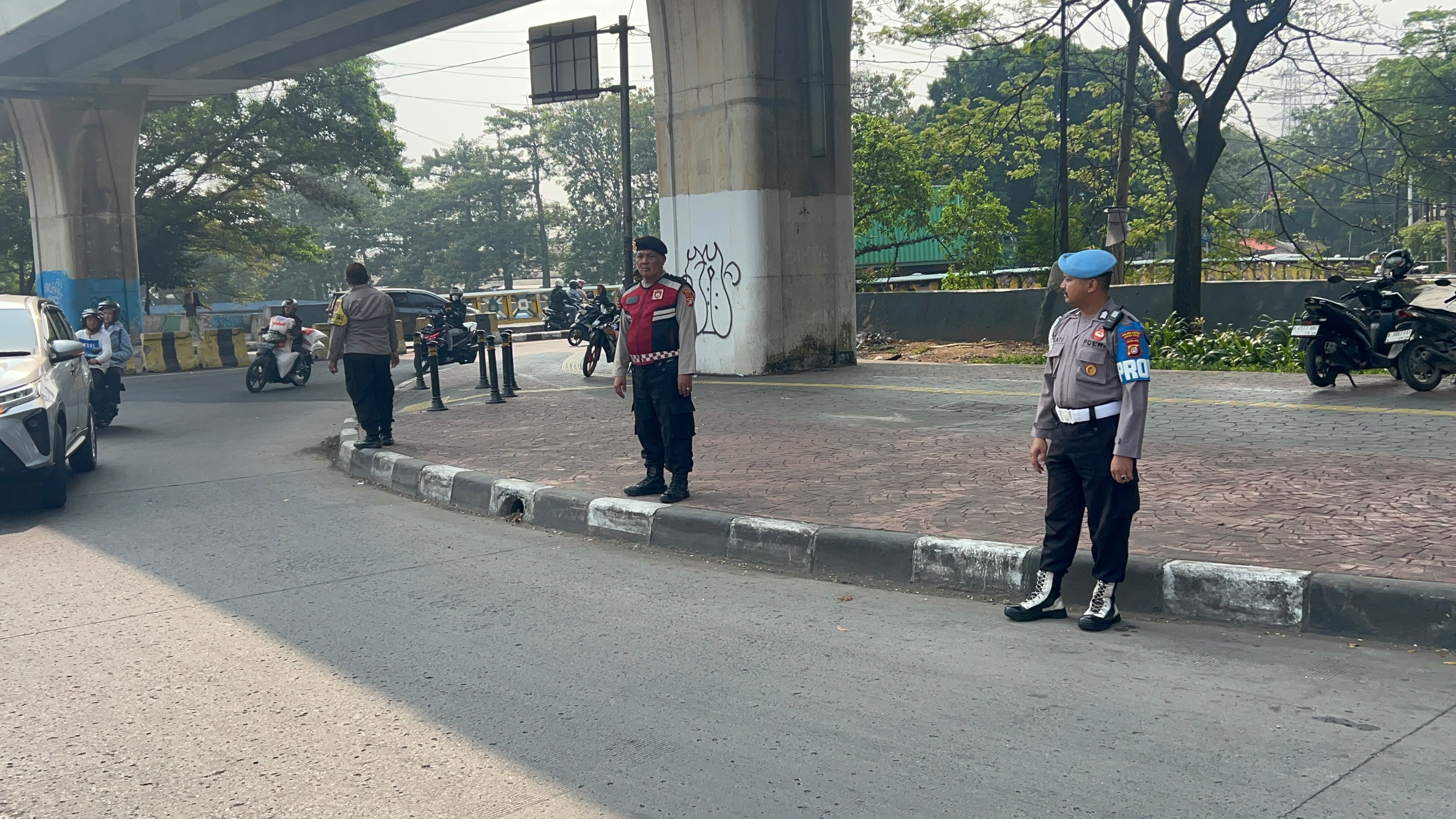 Polsek Koja Lakukan Penyekatan Pelajar dan Massa Anarko, Antisipasi Unjuk Rasa ke Jakarta Pusat