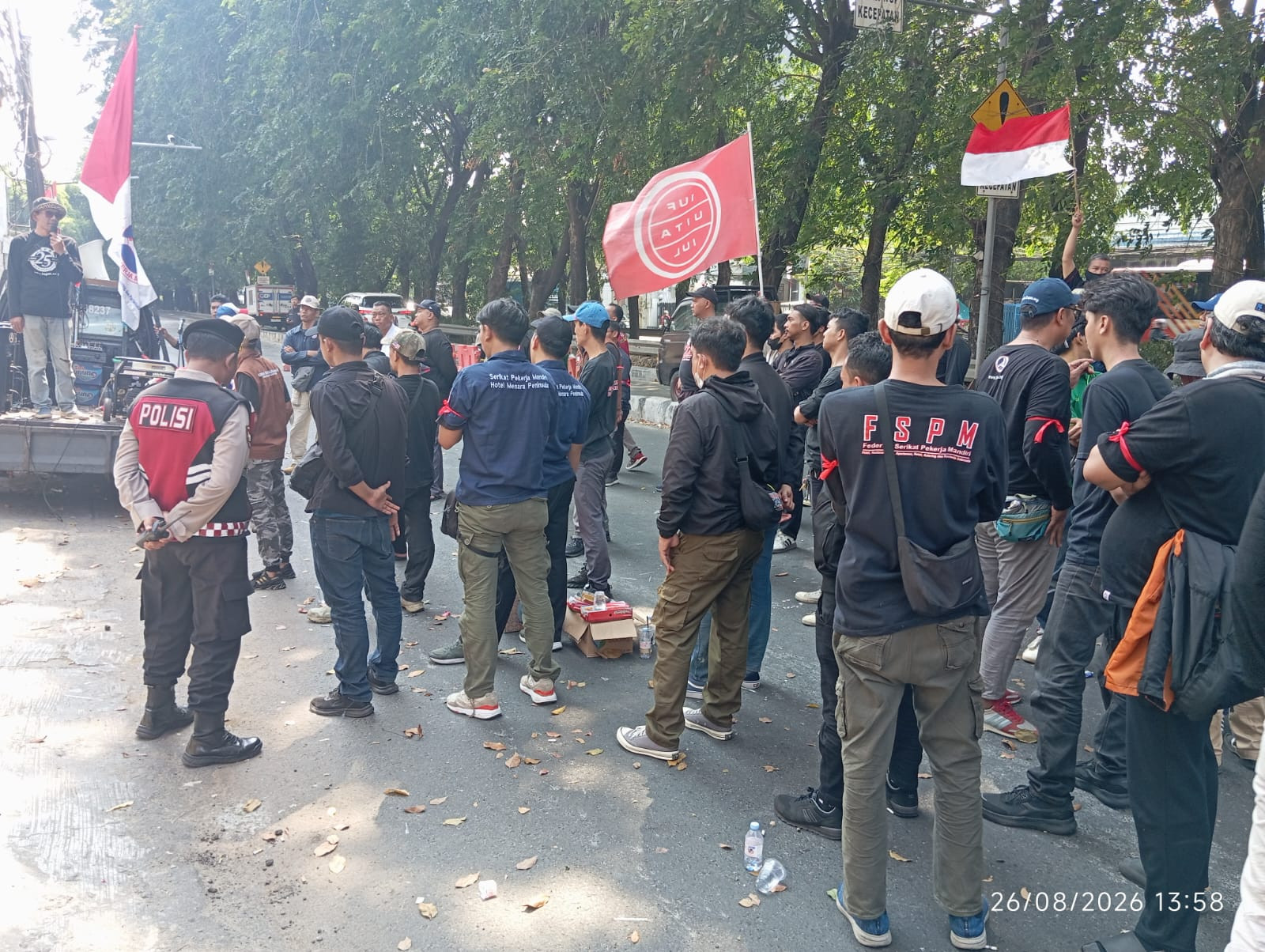 Polisi Siagakan 53 Personel Amankan Aksi Unras Eks Karyawan Megah Asia di Penjaringan