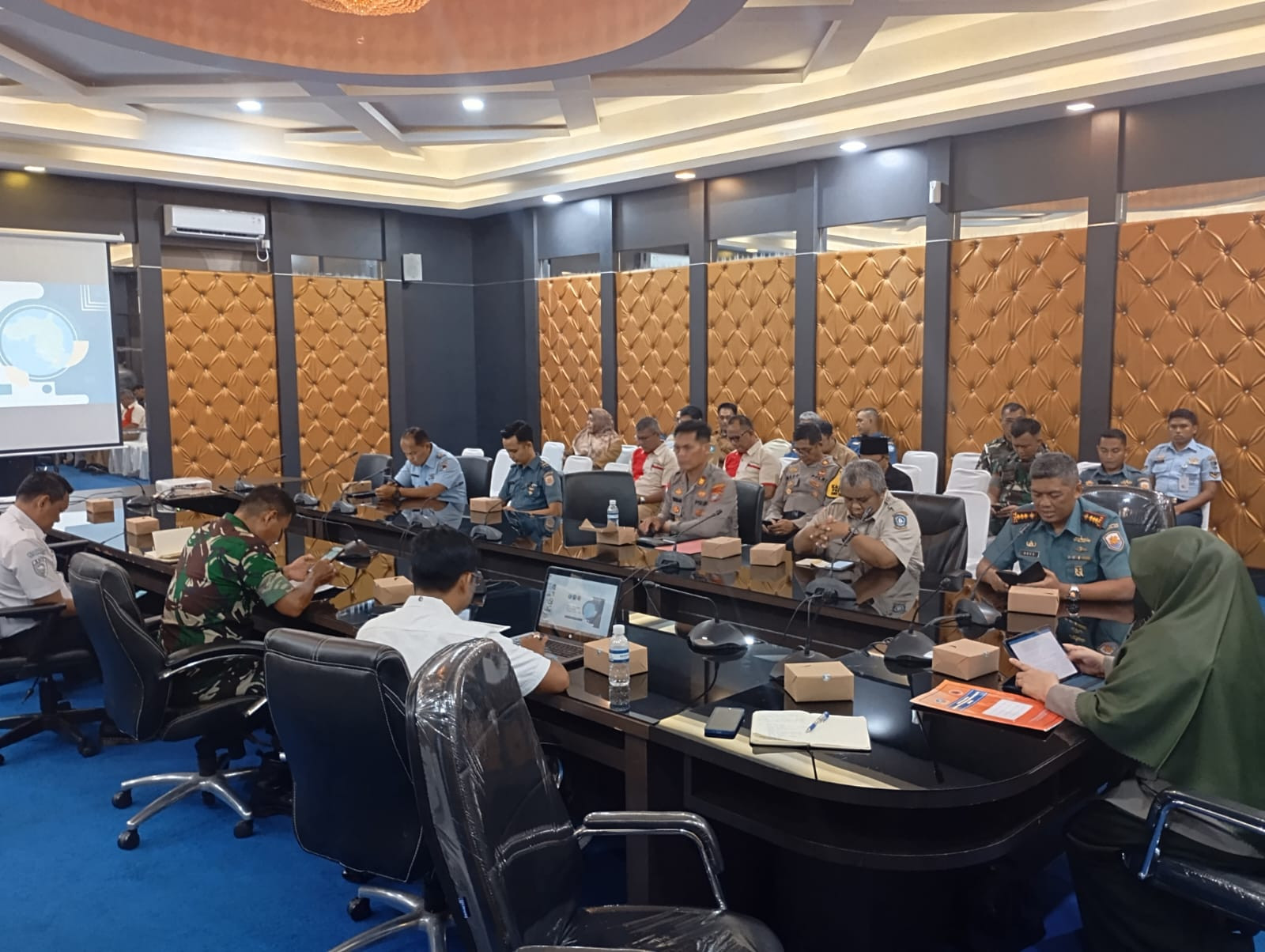 Danlanal Bintan Hadiri Rapat Kontijensi Banjir