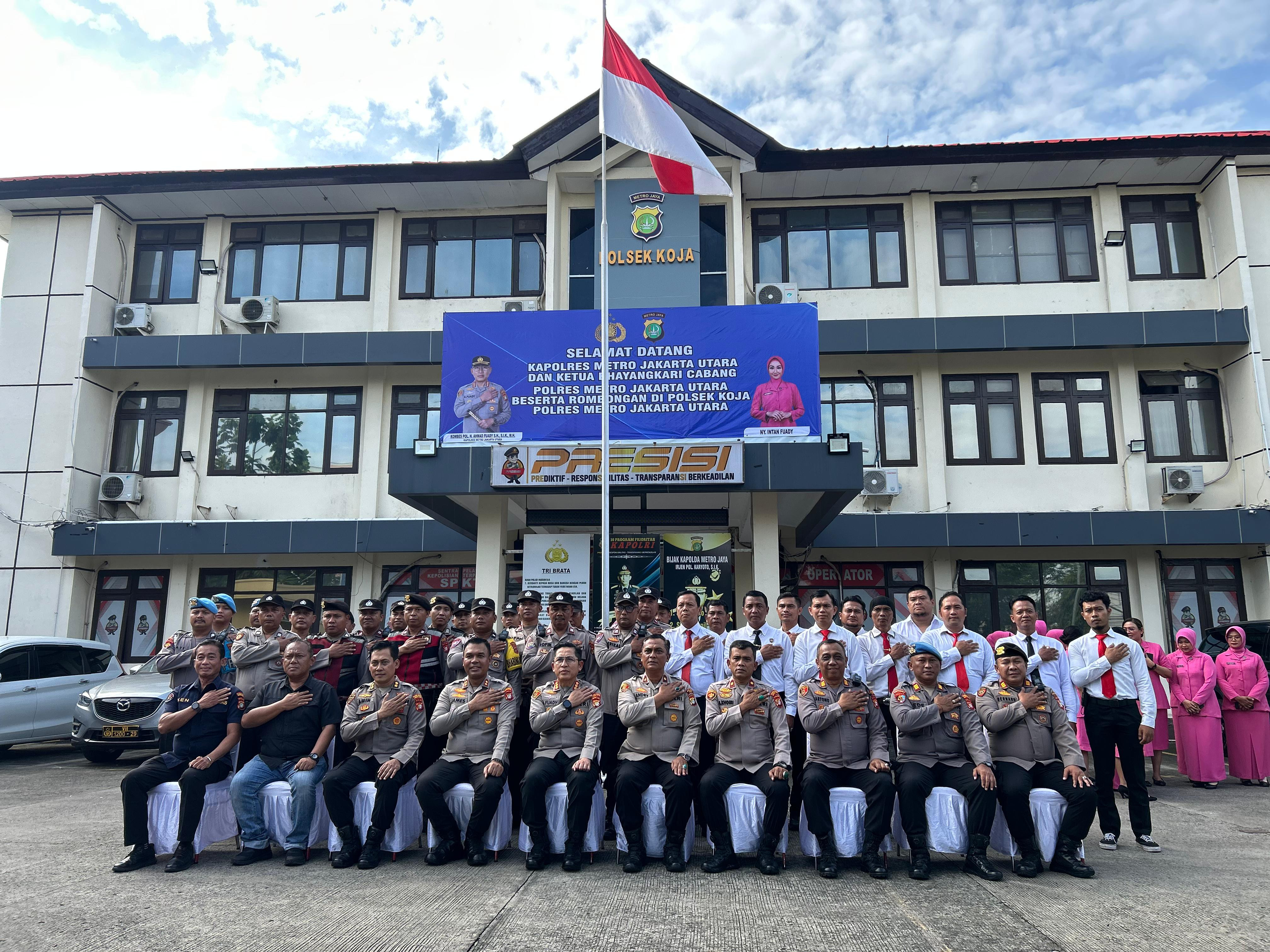 Kapolres Metro Jakarta Utara Lakukan Kunjungan Kerja ke Polsek Koja, Tekankan Profesionalisme dan Integritas