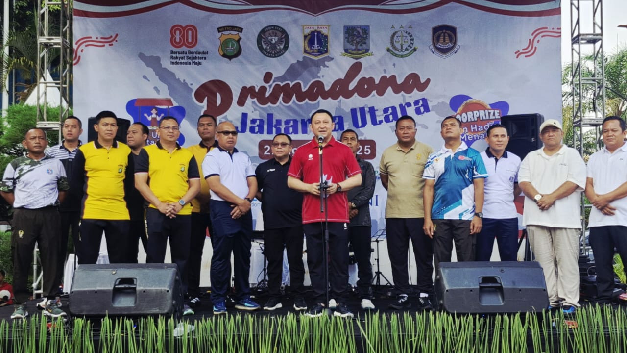 Kapolres Metro Jakarta Utara dan Walikota Gelar Senam Pagi Primadona, Diikuti Ratusan Peserta Meriahkan Acara
