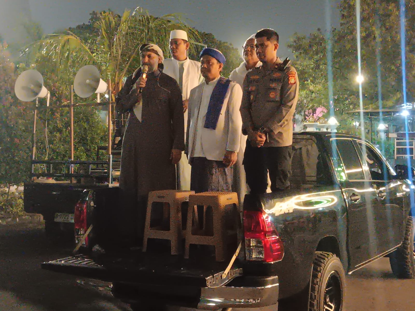 Warga RW 05 Pegangsaan Dua Gelar Konvoi Sambut Tahun Baru Islam 1447 H,  Kapolsek Kelapa Gading Beri Himbauan Kamtibmas
