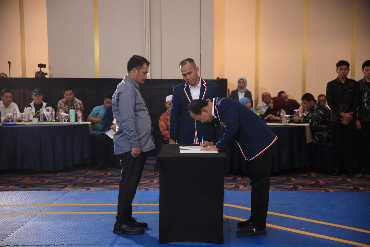 Ketum PBTI Letjen TNI Richard Tampubolon Lantik Pengurus Provinsi Taekwondo Indonesia Maluku Utara 2026-2030
