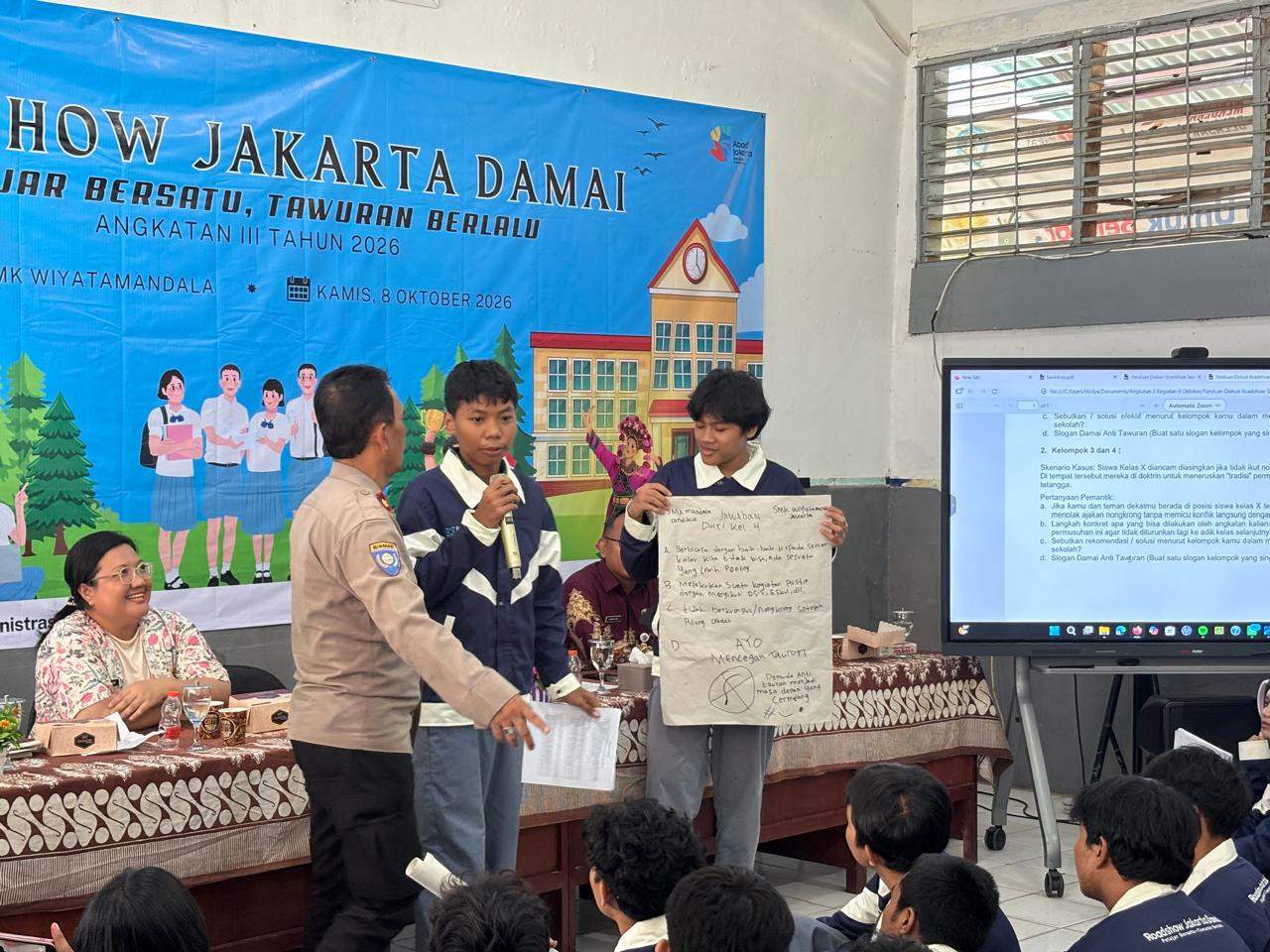Cegah Tawuran, Polres Metro Jakarta Utara Ajak Pelajar Jadi Generasi Bermartabat