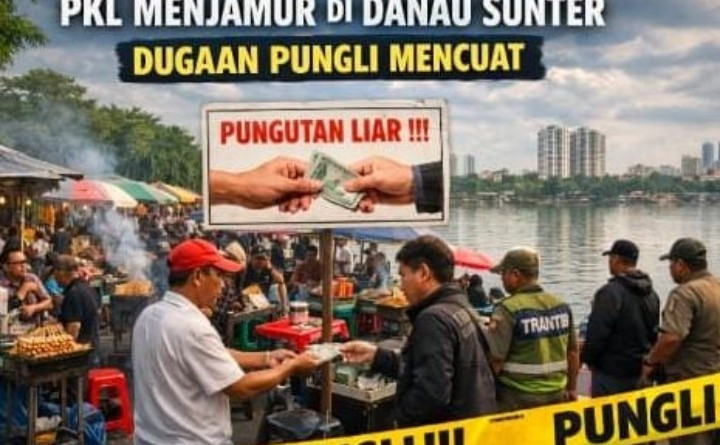 Pengunjung Keluhkan Kondisi Danau Sunter, Dugaan Pungli hingga Lapak PKL Menyita Jalur Jogging