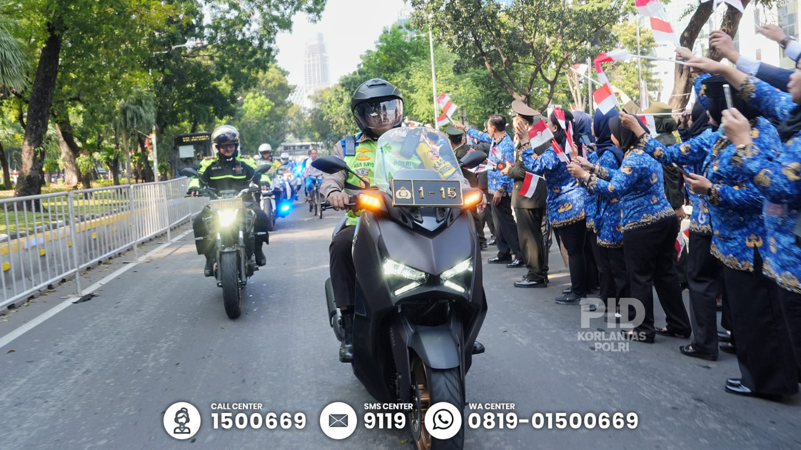 Kakorlantas Polri Pantau Pengamanan HUT ke-80 RI, Pastikan Lalu Lintas Lancar hingga Pesta Rakyat