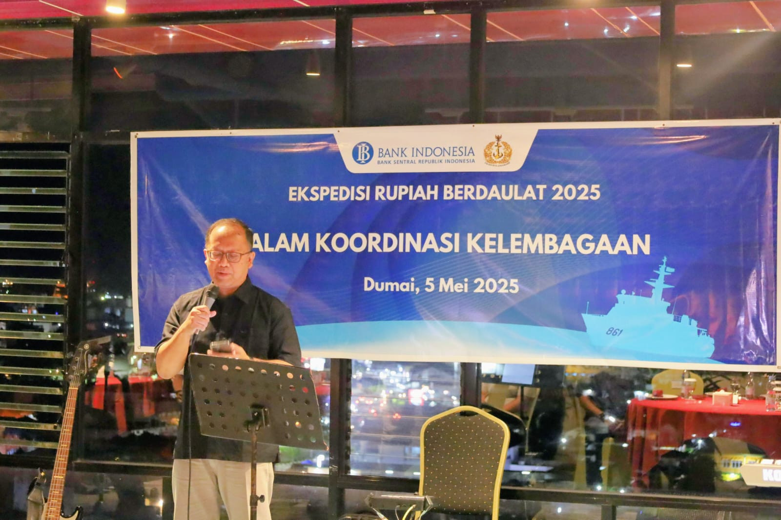 Sinergi Dalam Keakraban Untuk Mengawal Stabilitas Ekonomi, Danlanal Dumai Hadiri Malam Kelembagaan Expedisi Rupiah Berdaulat 2025