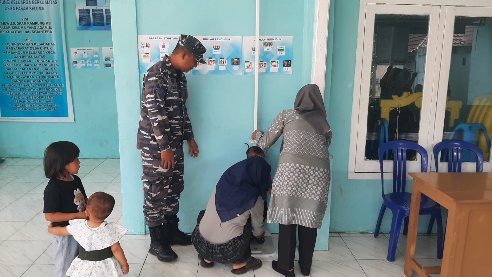 Babinpotmar Posal Seluma Lanal Bengkulu Monitoring Kegiatan Posyandu