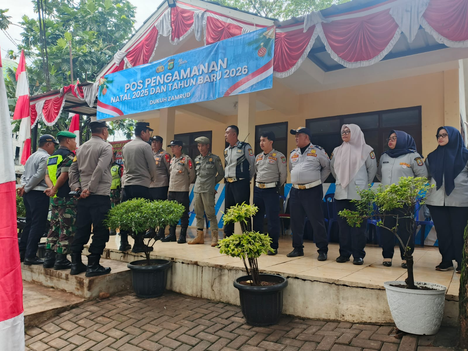 Pelayanan Operasi Lilin 2025–2026, Pospam Dukuh Zamrud Fokus Pengamanan Nataru