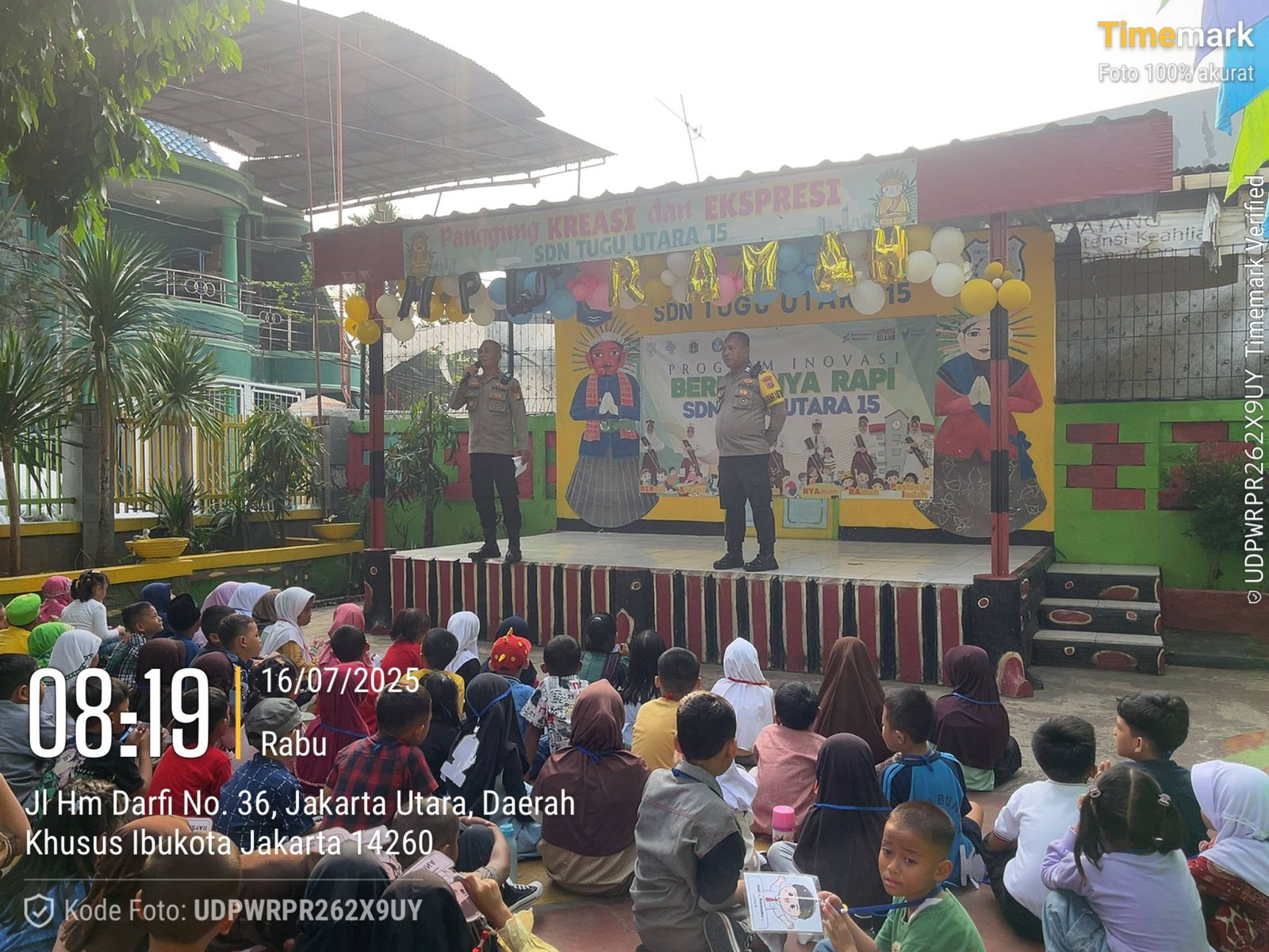 Polsek Koja Gelar Penyuluhan Anti Bullying dan Tawuran di SDN Tugu Utara 15 Jakarta Utara