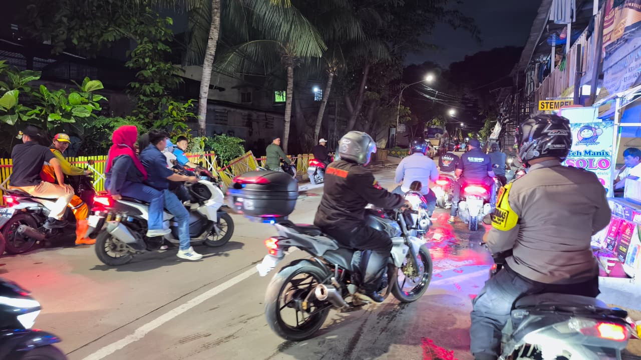 Antisipasi Tawuran dan Balap Liar, Polisi Gelar Patroli Gabungan di Pademangan