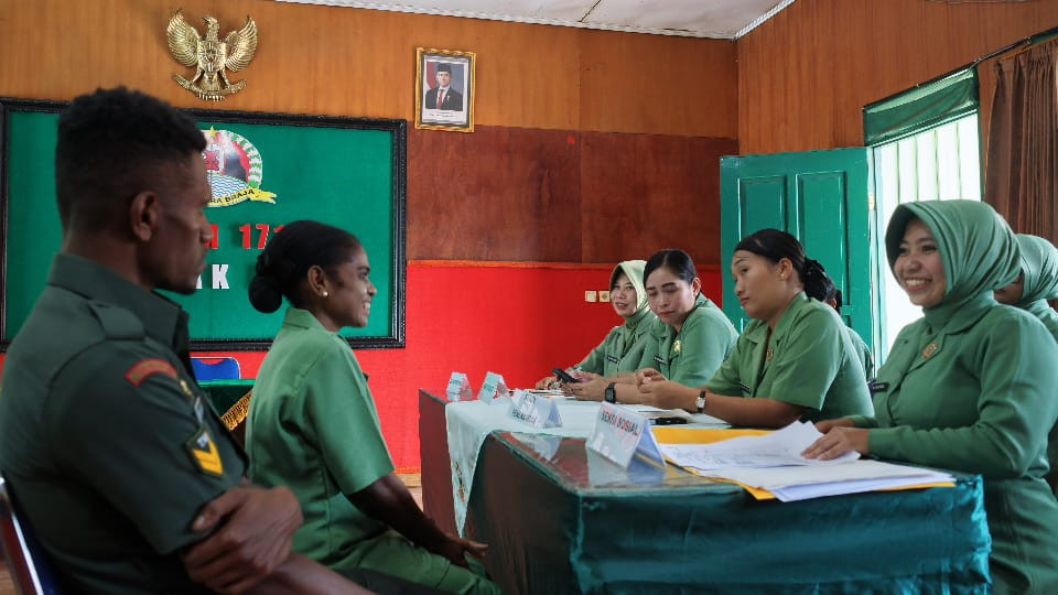 Kodim 1714/Puncak Jaya Cinta Yang Dibaringi Kepatuhan, Personel Resmi Ajukan Izin Nikah