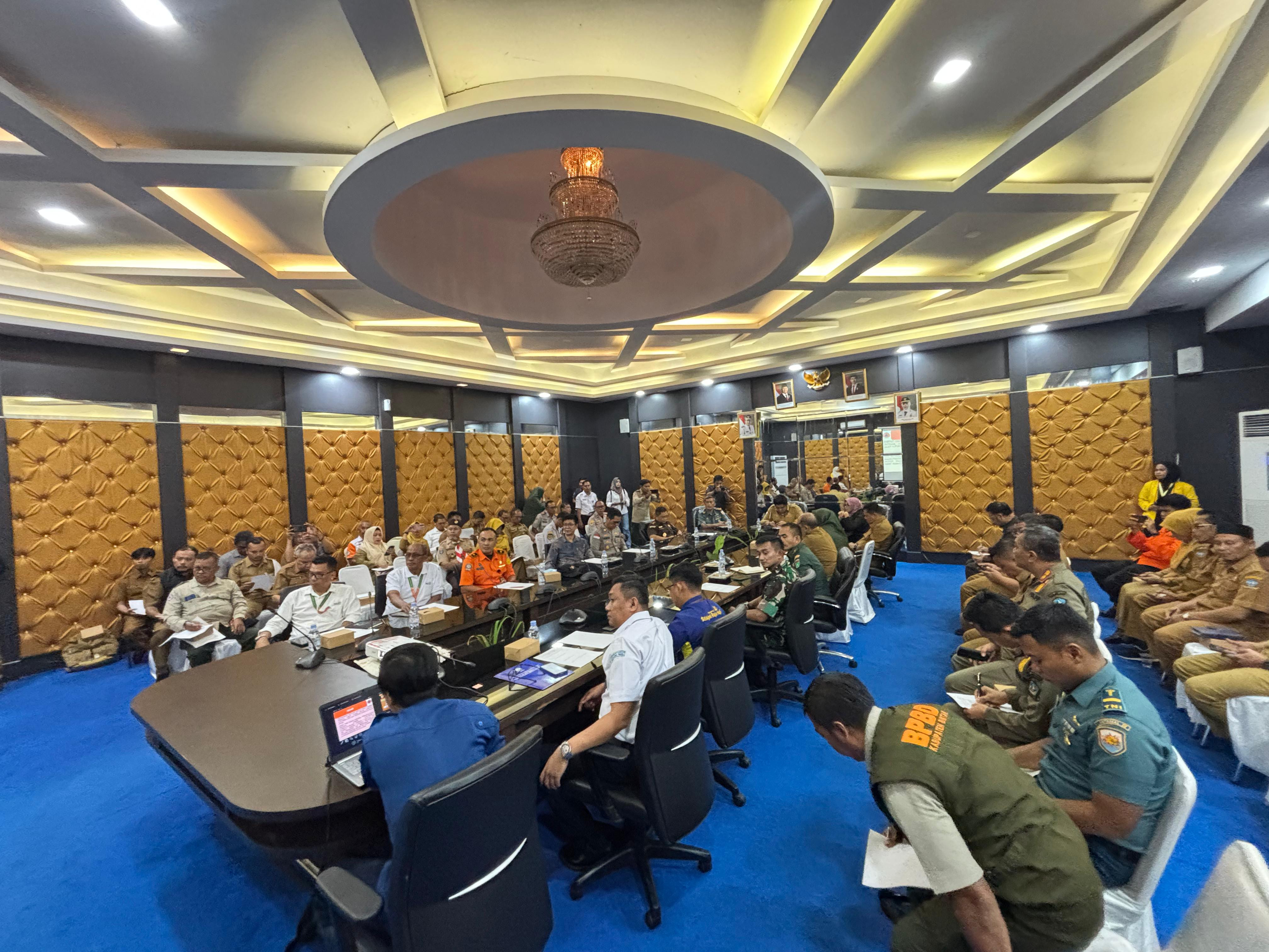 Danlanal Bintan Ikuti Rakor dan FGD Kesiapsiagaan Bencana Kabupaten Bintan Tahun 2025