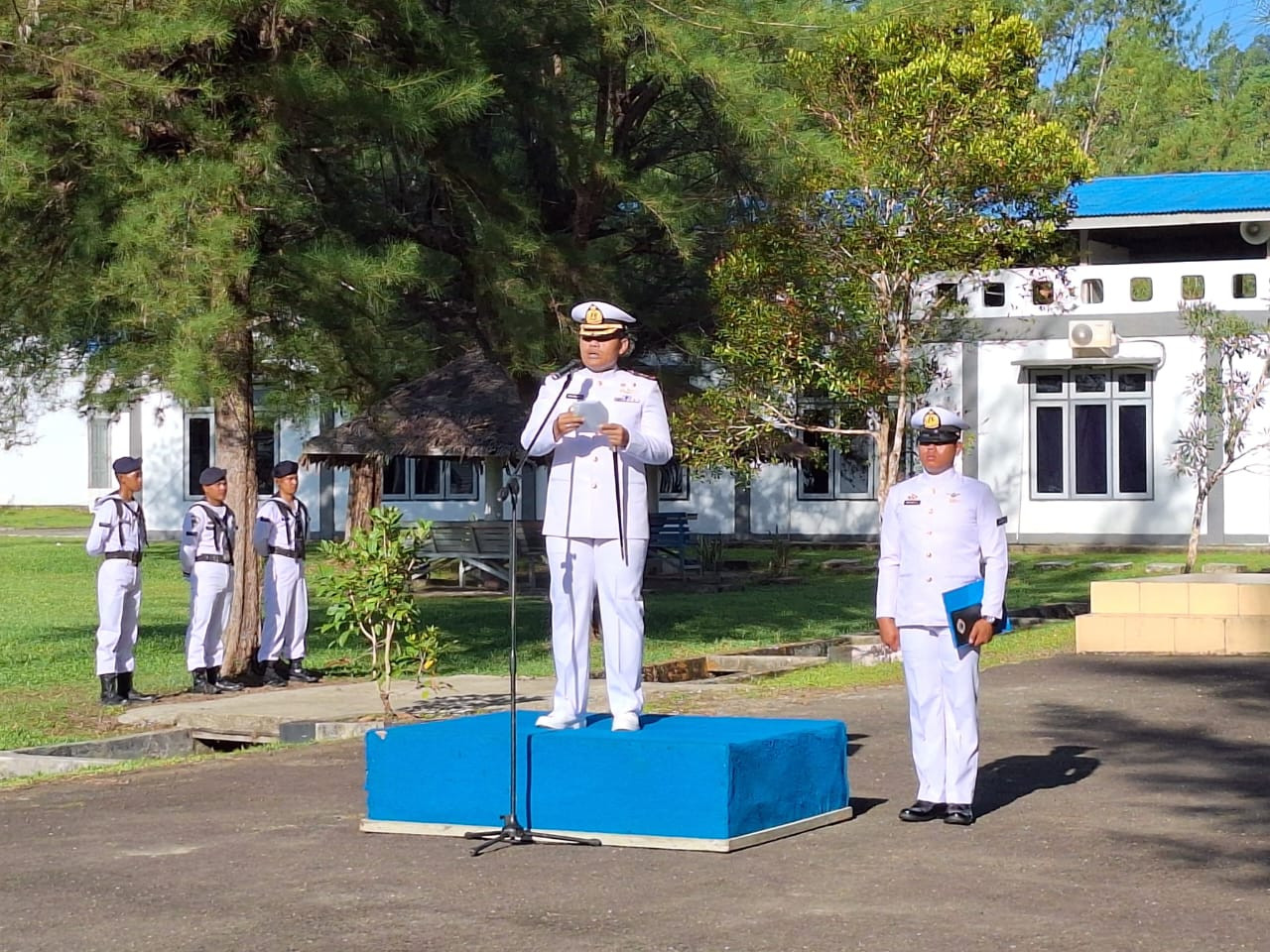 Komandan Lanal Simeulue Pimpin Upacara Peringatan Hari Lahir Pancasila
