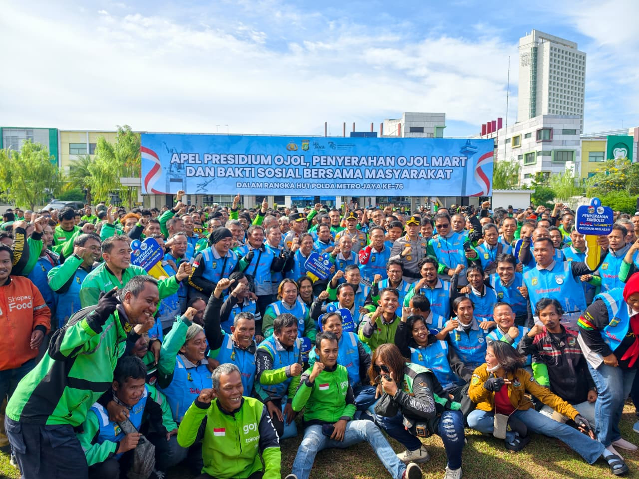 Kapolda Metro Jaya Apresiasi Polres Metro Tangerang Kota Libatkan Ojol dalam Menjaga Kamtibmas