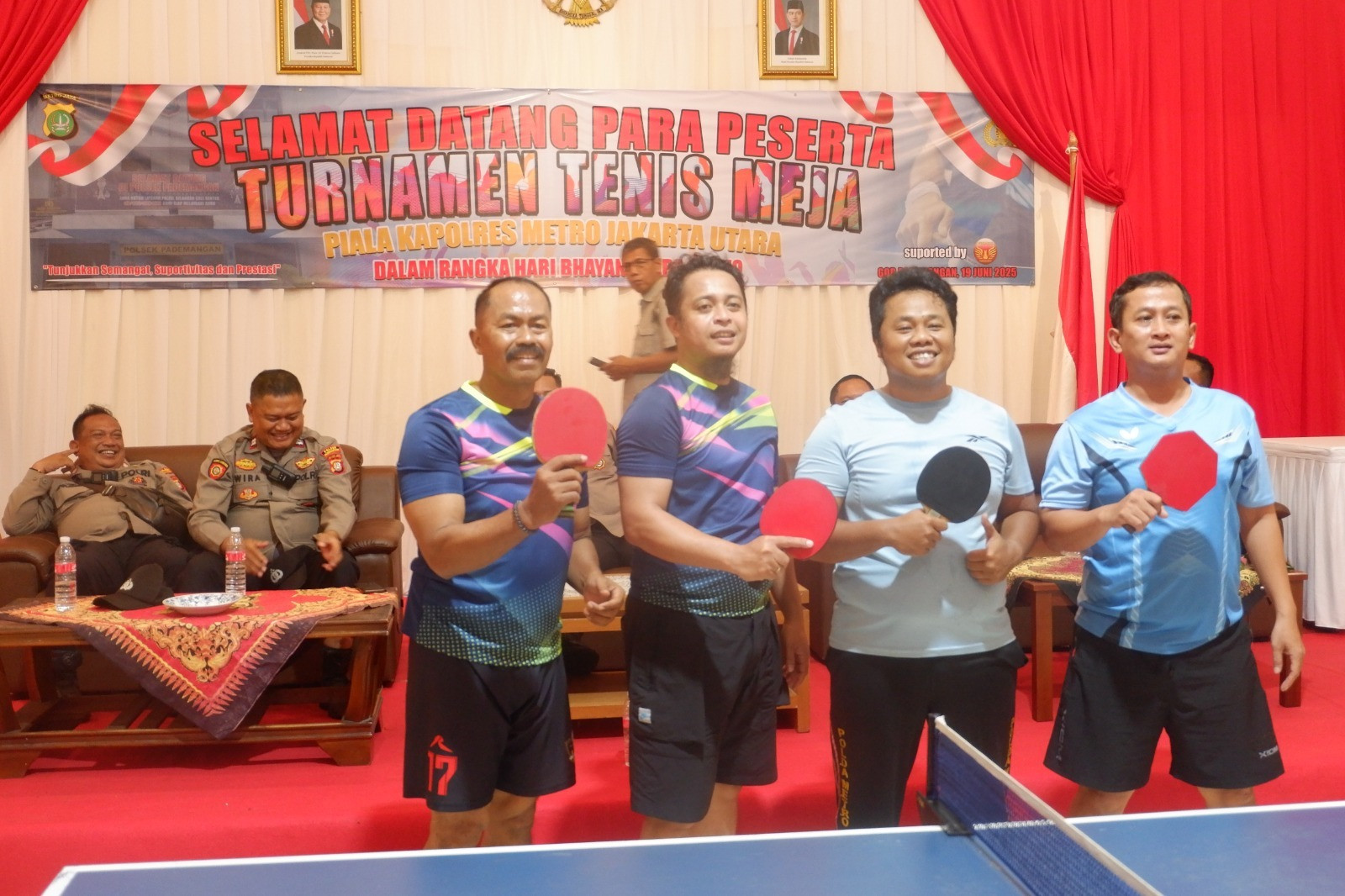 Rayakan Hari Bhayangkara ke-79, Polres Metro Jakut Gelar Turnamen Tenis Meja: Bangun Semangat Sportivitas dan Kebersamaan