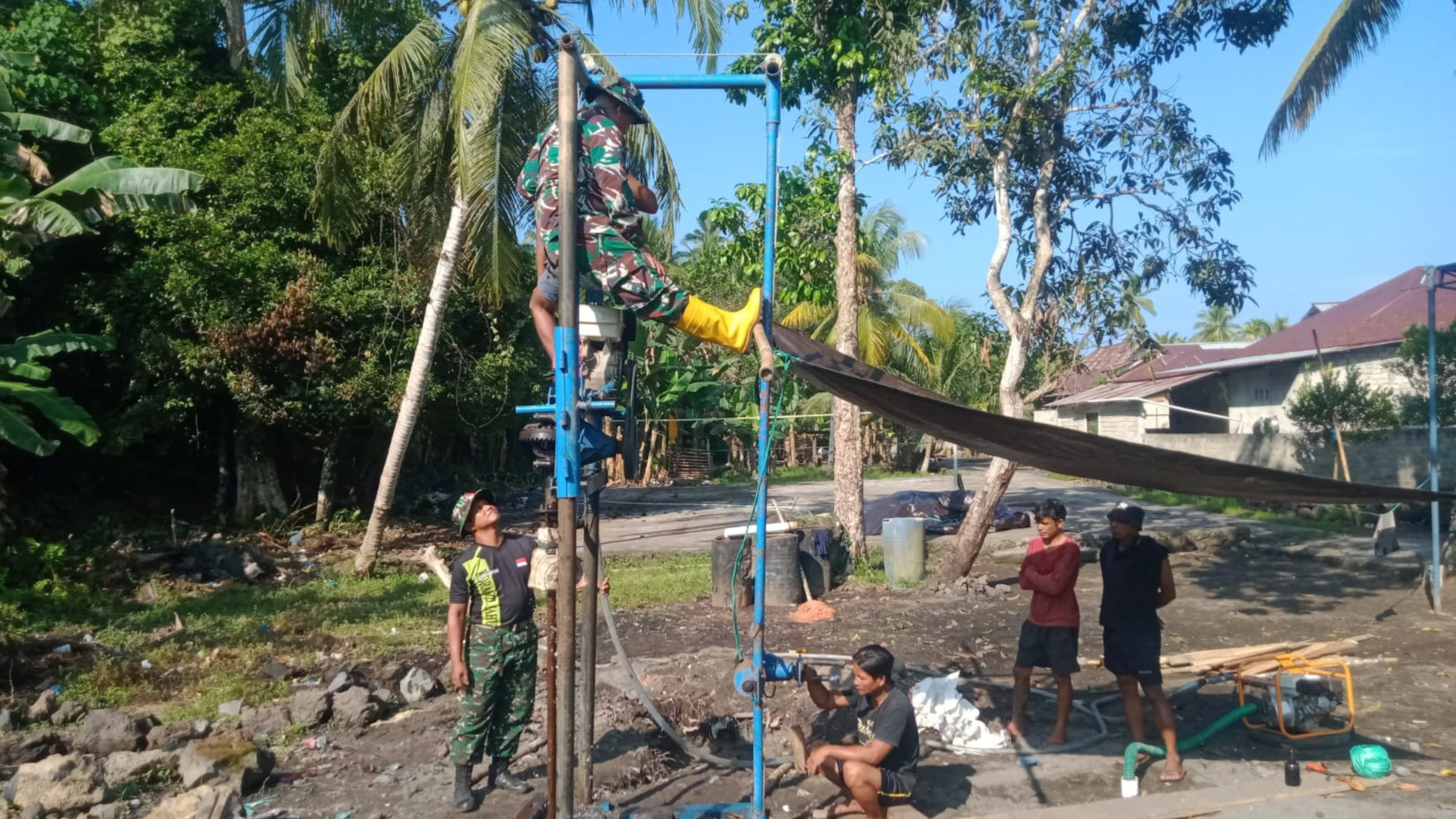 Air Bersih untuk Masa Depan, Mengatasi Kesulitan Masyarakat Melalui Program TMMD Ke-124 Kodim 1501/Ternate