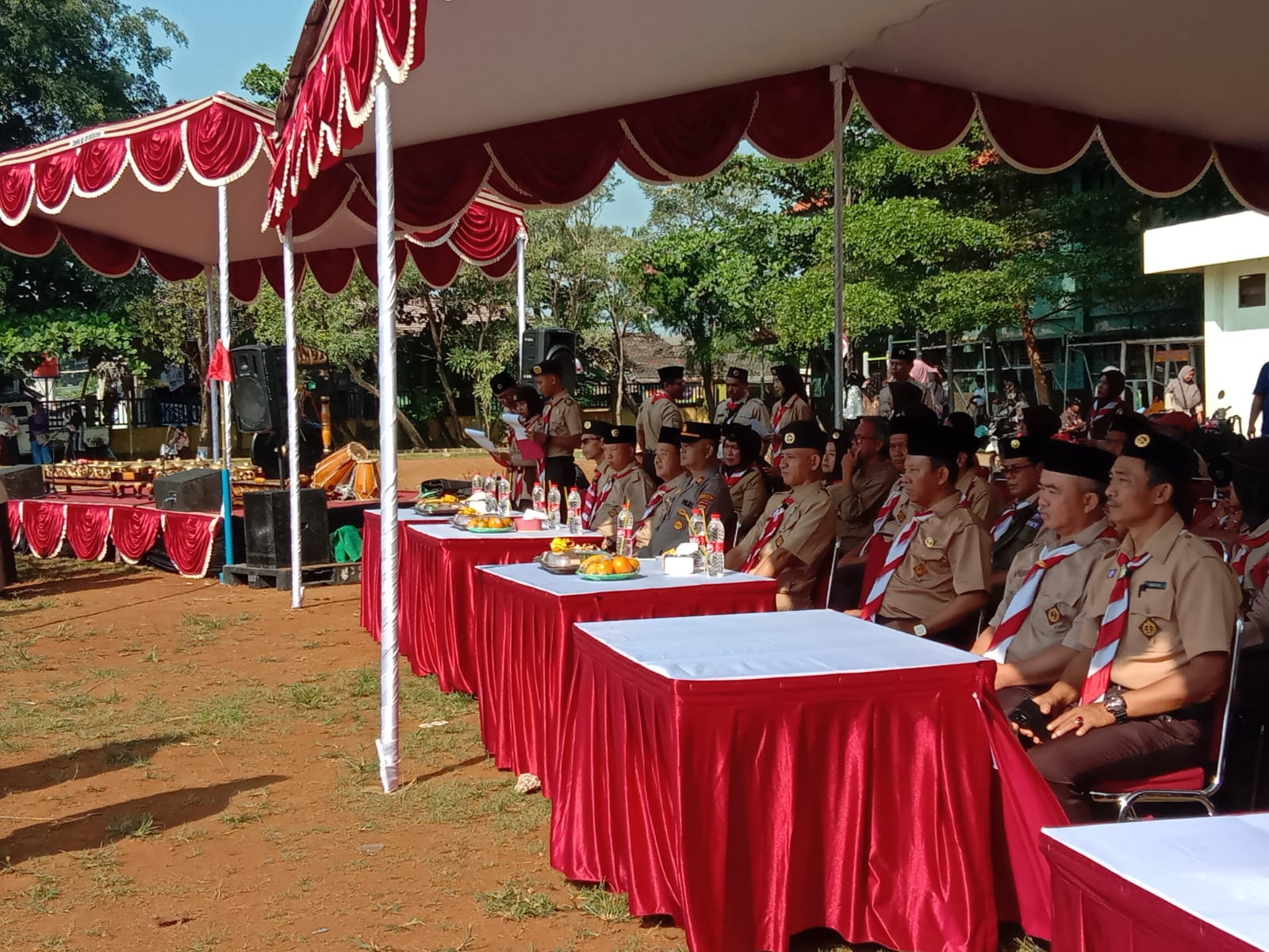 Kapolsek Jatisampurna Hadiri Upacara Hari Pramuka ke-64, Tekankan Peran Generasi Muda Bangun Ketahanan Bangsa