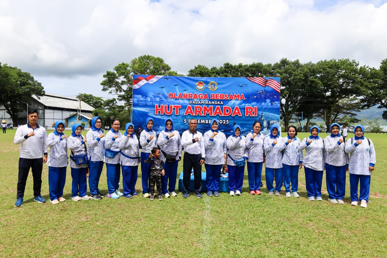 Kodaeral IX Gelar Olahraga Bersama Jelang HUT Armada RI Tahun 2025