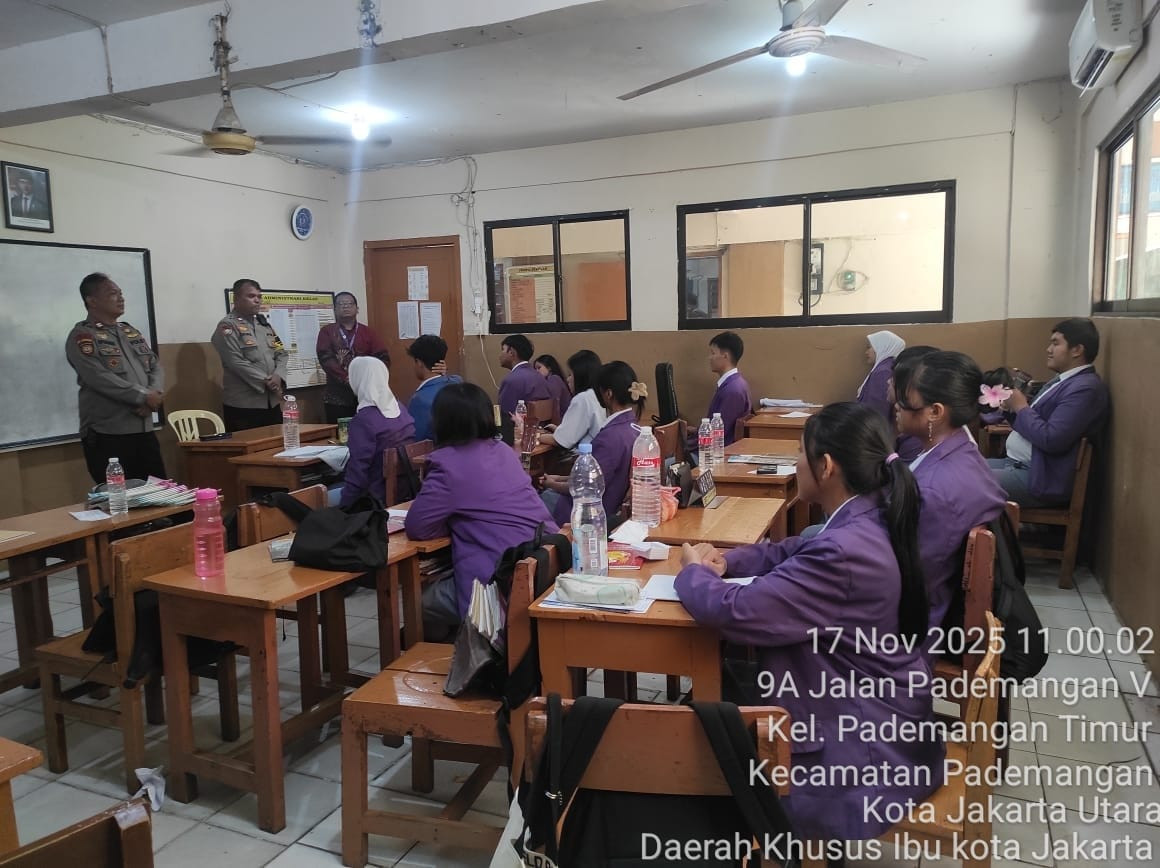 Police Go to School, Polsek Pademangan Sosialisasikan Bahaya Narkoba dan Kenapa Remaja di SMA Harapan Mulia
