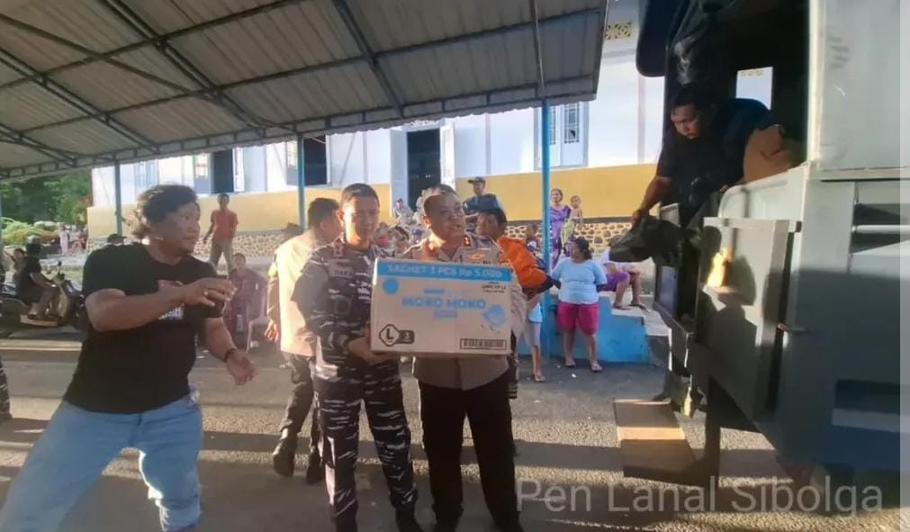 Danlanal Sibolga Bersama Forkopimda Sibolga Tinjau Lokasi Terdampak Bencana Alam di Sibolga