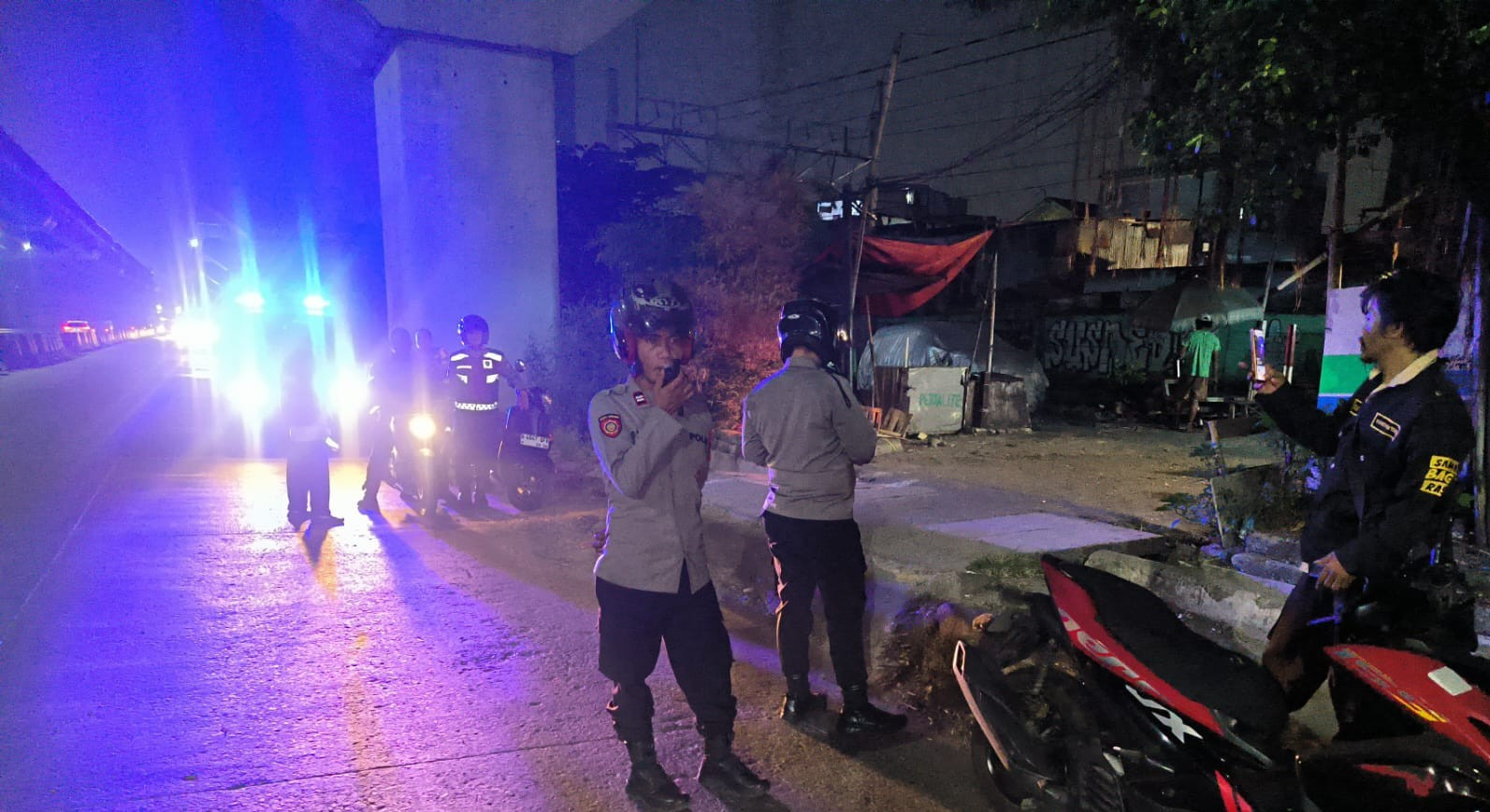 Polsek Pademangan Gelar Patroli KRYD dan Razia Stasioner, Situasi Wilayah Terpantau Aman dan Kondusif