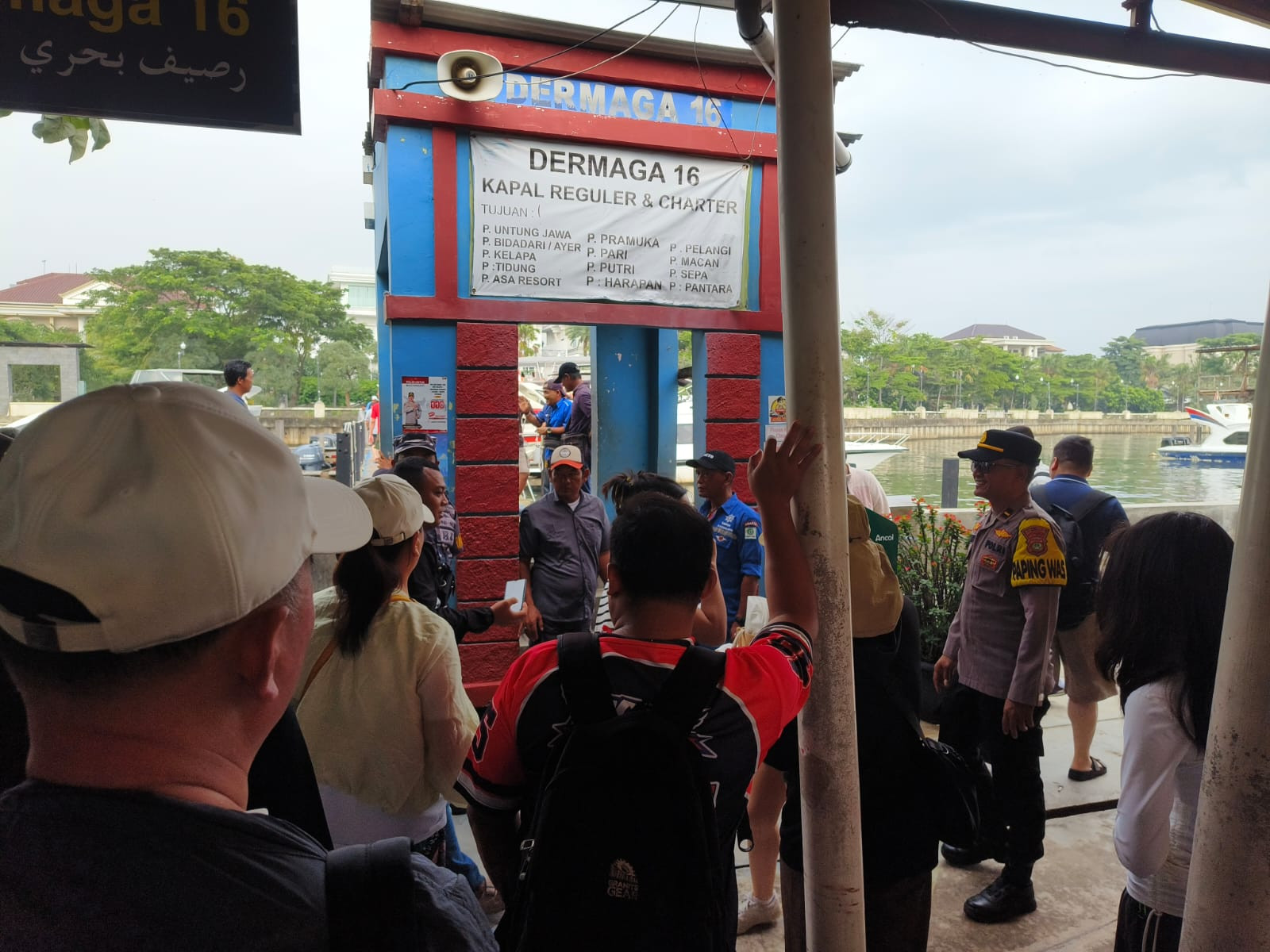 Strong Point di Dermaga Marina Ancol, Polres Kepulauan Seribu Pastikan Libur Panjang Wisatawan Aman dan Nyaman