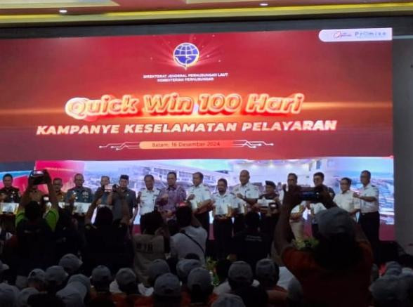 Danlanal Bintan Hadiri Acara Quick Win 100 Hari Kampanye Keselamatan Pelayaran