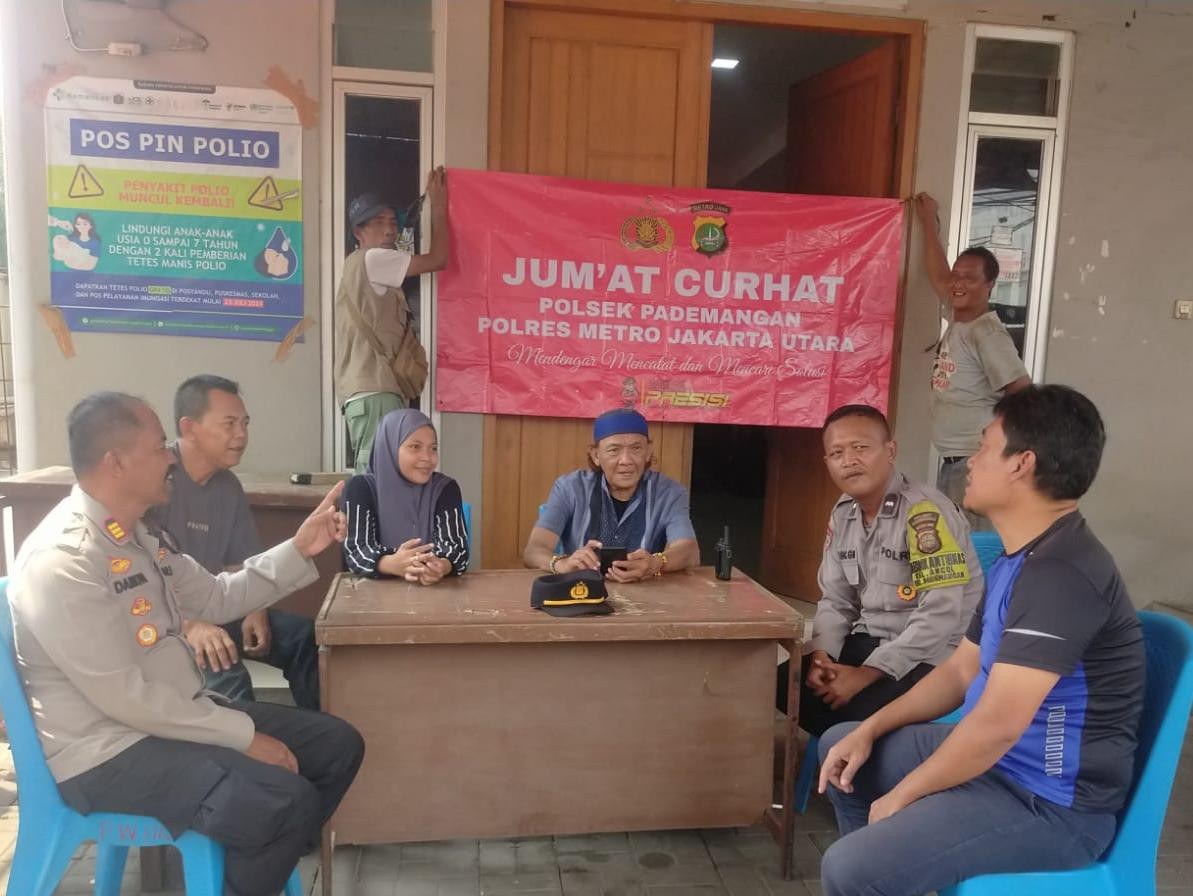 Polsek Pademangan Gelar “Jumat Curhat” Bersama Warga Kampung Muka Ancol