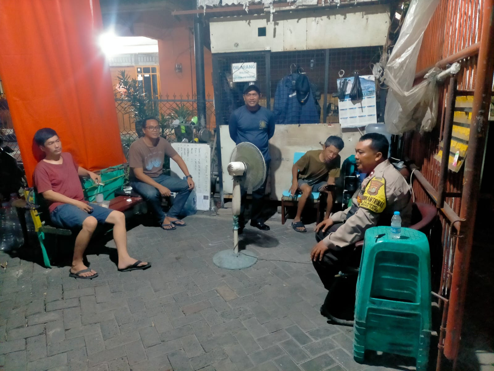 Polsek Medan Satria Lakukan Kunjungan Siskamling Perumahan Harapan Indah