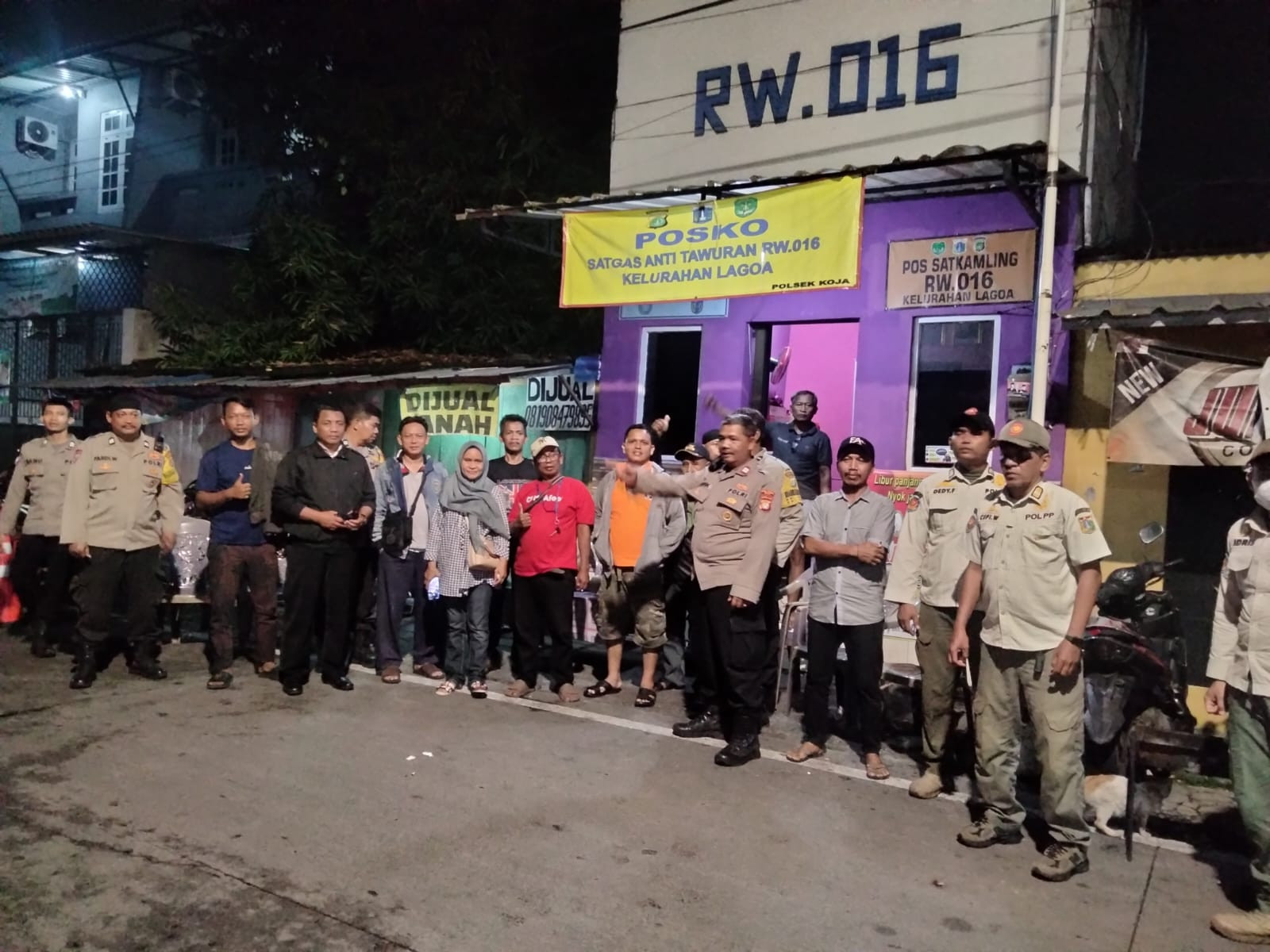 Polsek Koja Gelar Program " Cooling System " di Pos Satkamling RW 015 Lagoa untuk Ciptakan Wilayah Aman dan Nyaman