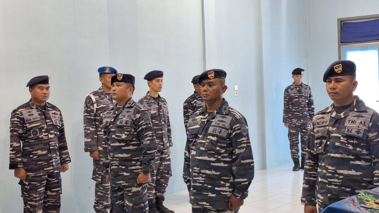 Danlanal Simeulue Pimpin Serah Terima Jabatan Danposal Kampung Aie dan Danposal Labuhan Bajau