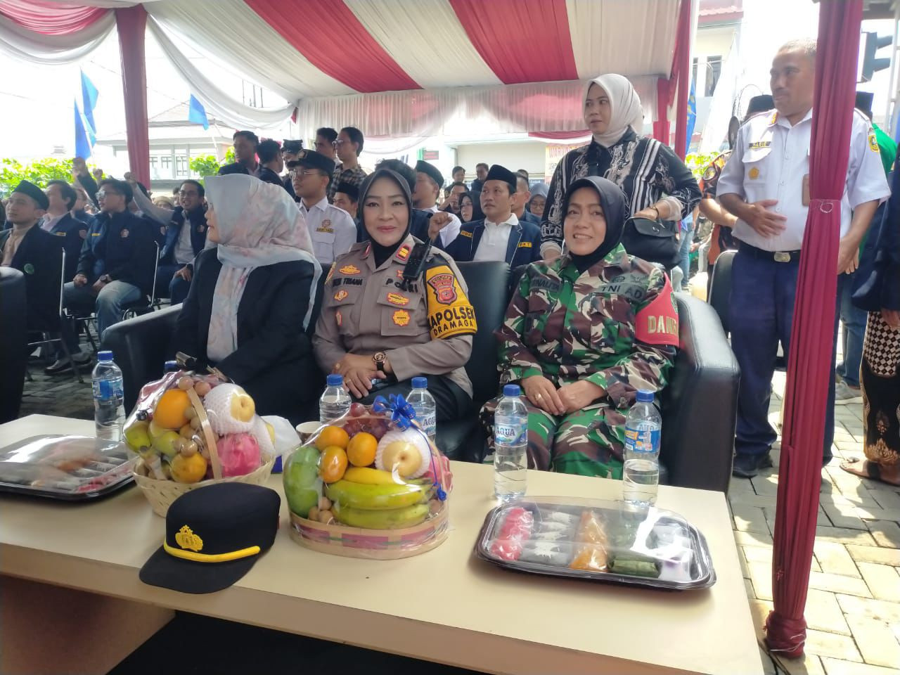 Kapolsek Dramaga Hadiri Peresmian Jalan Lingkar H. Ghazali dan Bulan Bakti Karang Taruna
