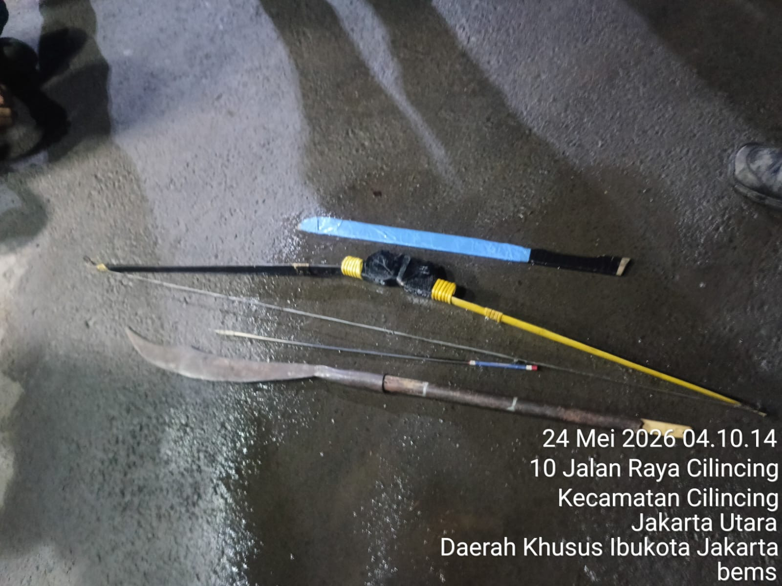 Polsek Cilincing Intensifkan Patroli Malam, Dua Remaja dan Sajam Diamankan