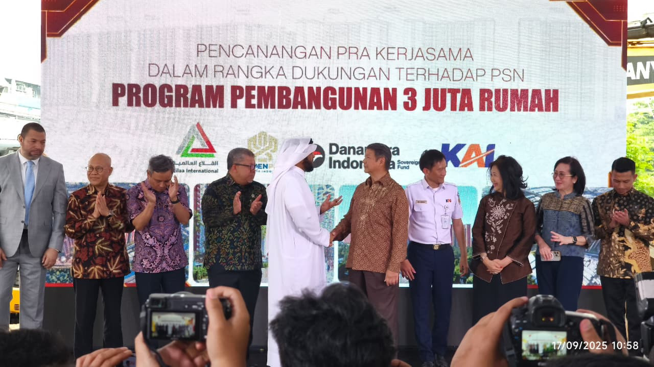 Pencanangan Program 3 Juta Rumah di Lahan PT KAI Jakarta Utara, Gandeng Investor Internasional