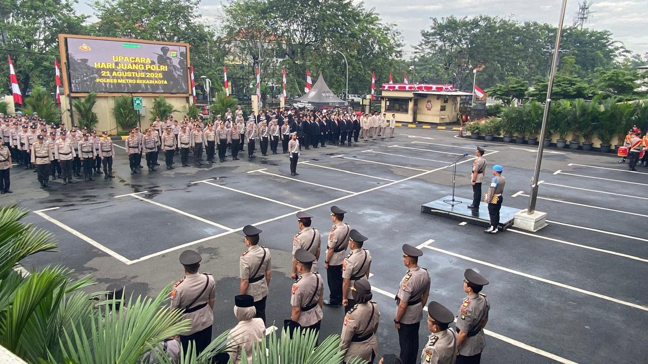 Polres Metro Bekasi Kota Gelar Upacara Hari Juang Polri 2025 dengan Penuh Khidmat