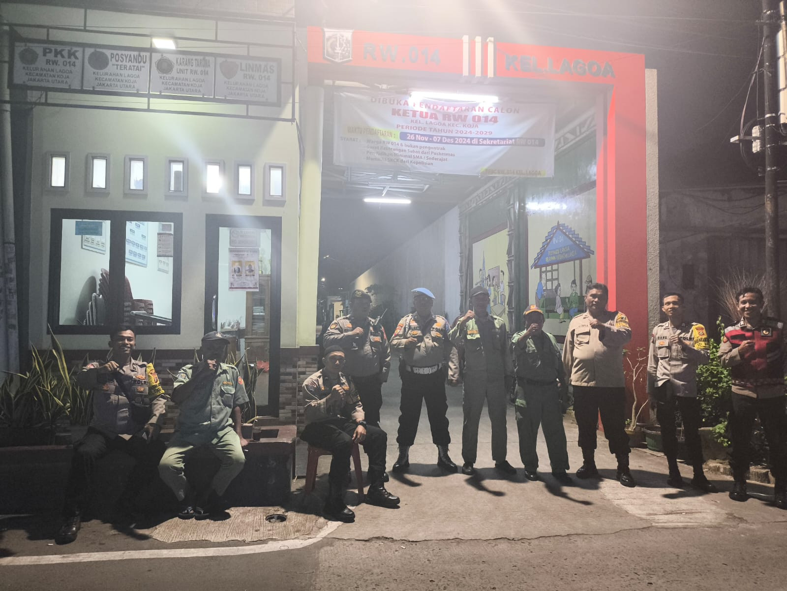 Polsek Koja Patroli Lingkar Wilayah Gelar Program Cooling System di RW 014 Mahoni Kelurahan Lagoa