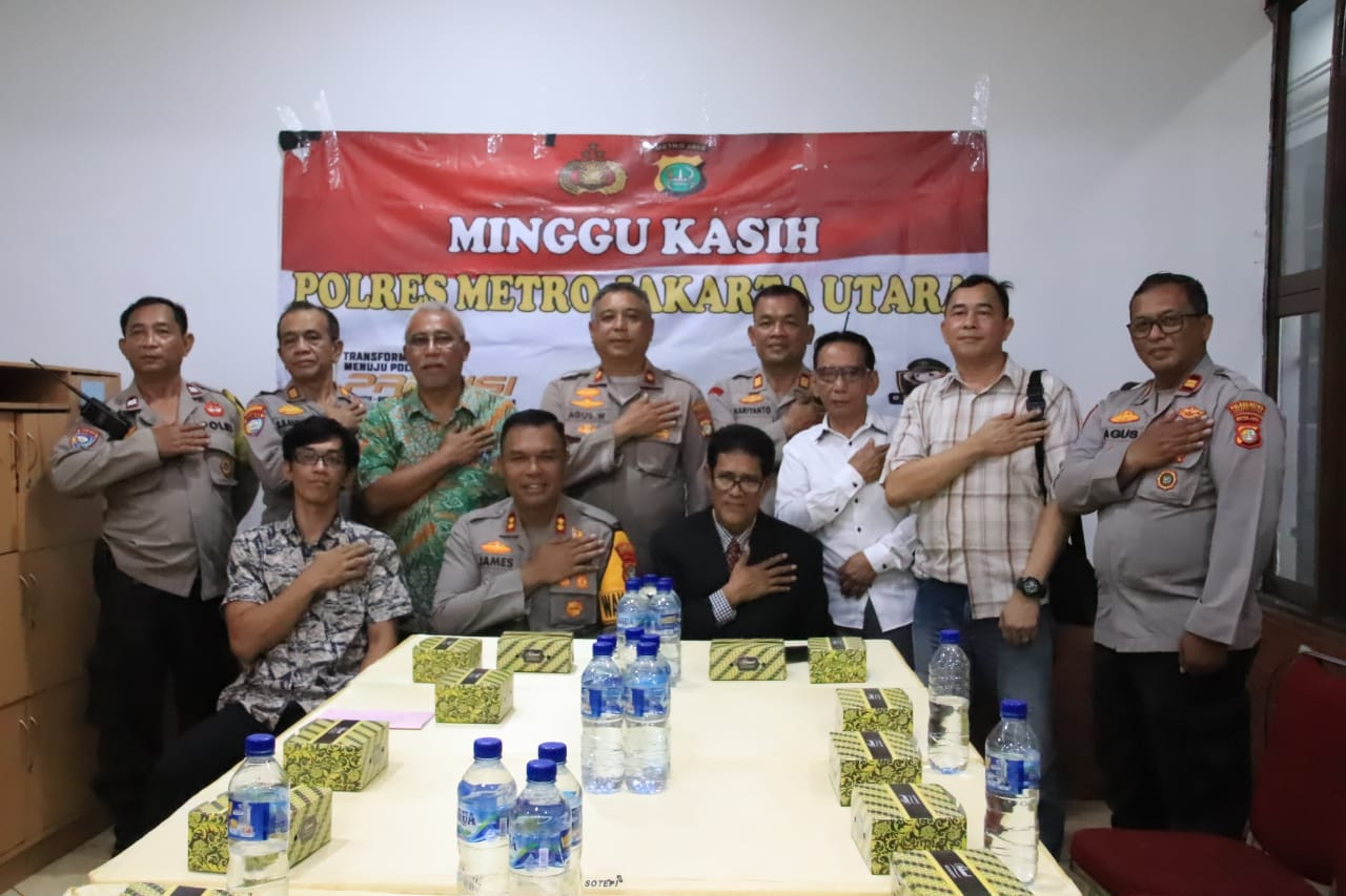 Wakapolres Metro Jakarta Utara Gelar "Minggu Kasih" di Gereja GPSI Soteria Tanjung Priok