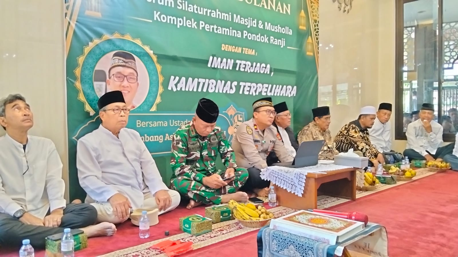 Kapolsek Ciputat Timur Hadiri Pengajian Bulanan Forum Silaturahmi Masjid dan Musholla An-Nur