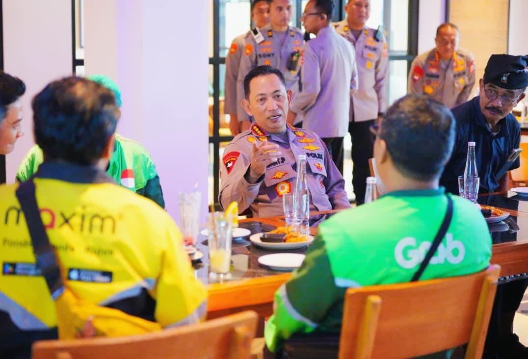 Kapolri Serap Aspirasi Pecalang dan Ojek Online, Perkuat Kemitraan Jaga Bali Tetap Aman dan Nyaman