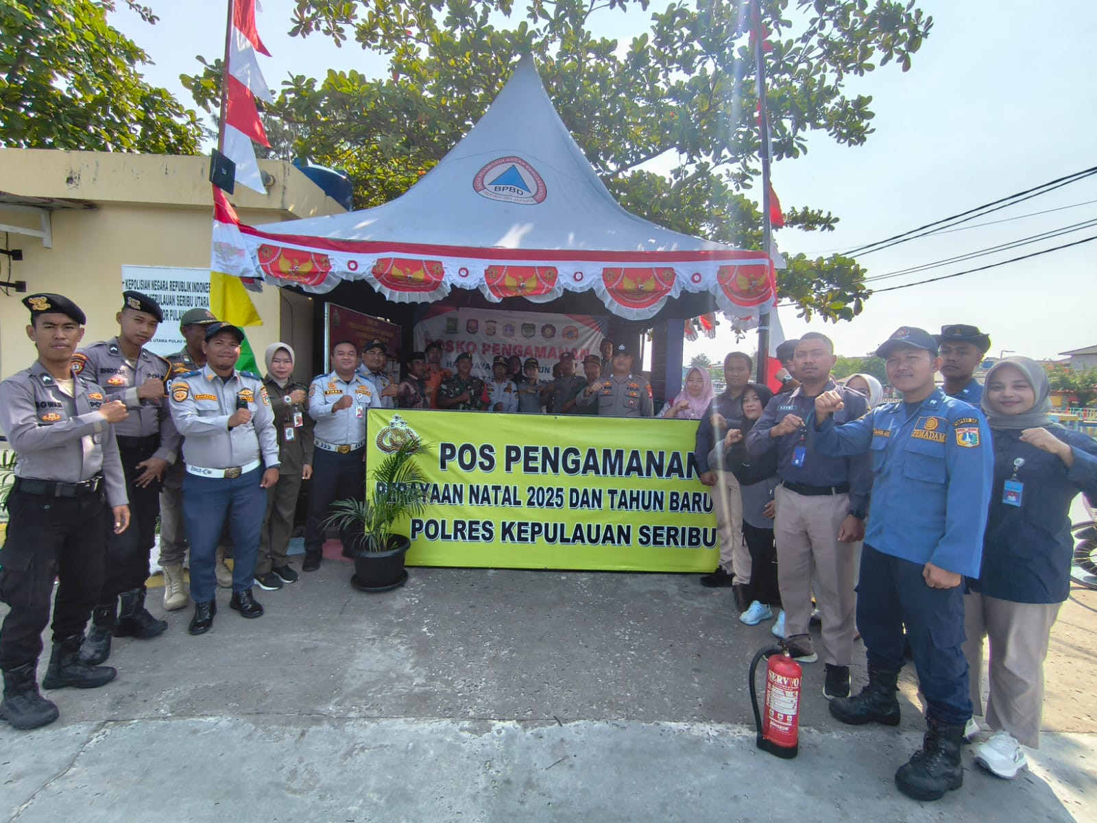 Pos Pengamanan Nataru di Pulau Harapan, Polsek Hadir Layani Warga dan Wisatawan