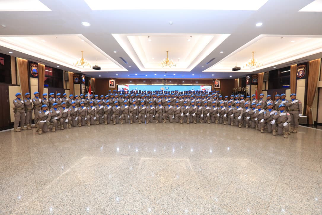 Polri Lepas 140 Personel FPU 8 MINUSCA, Siap Jalankan Misi Perdamaian di Afrika Tengah