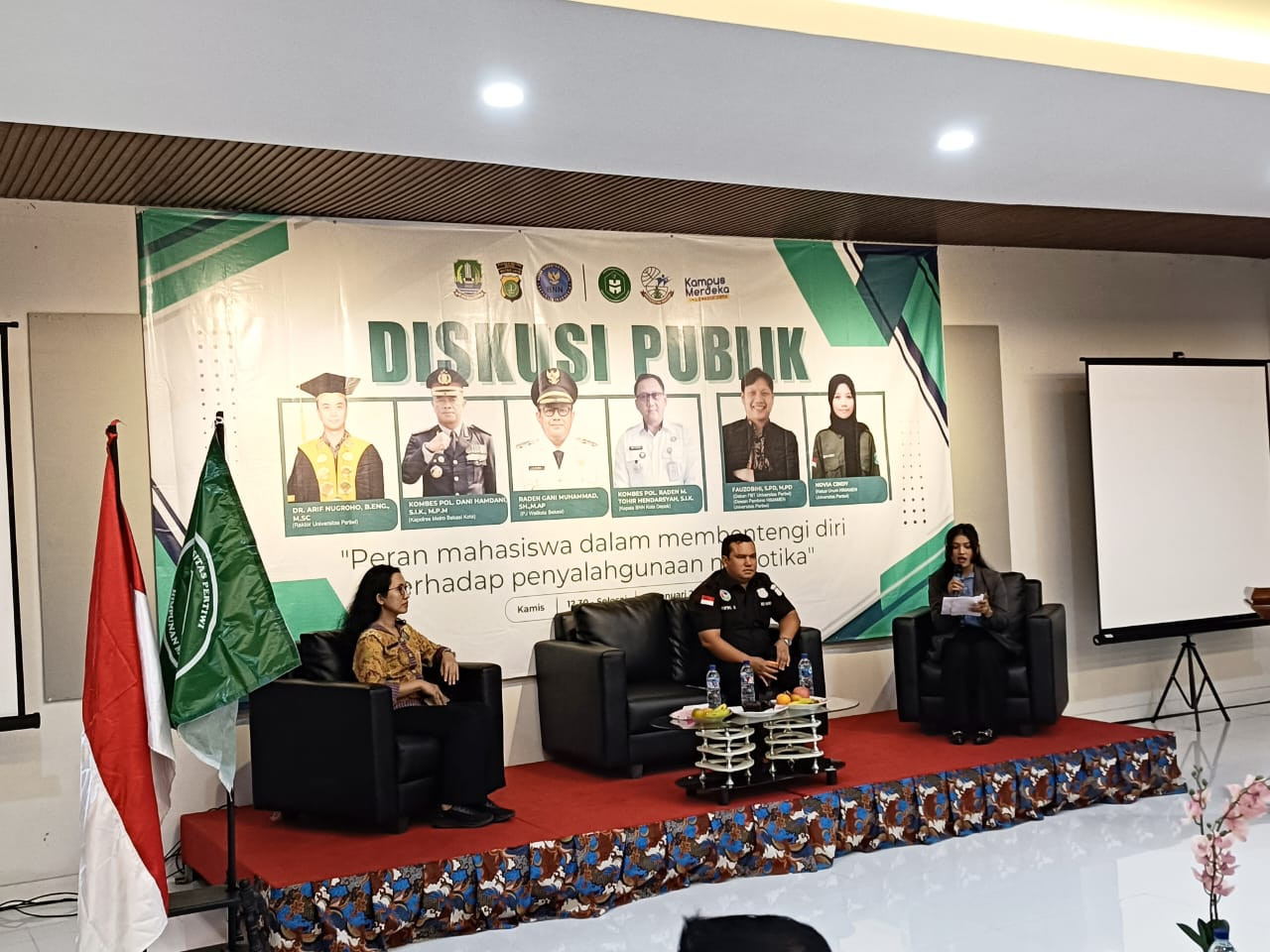 Polres Metro Bekasi Kota dan Universitas Pertiwi Sukses Gelar Diskusi Pencegahan Narkoba bagi Mahasiswa