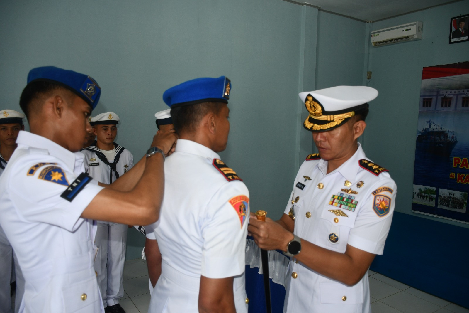 Pengukuhan Jabatan Dandenpom Lanal Simeulue Oleh Komandan Lanal Simeulue
